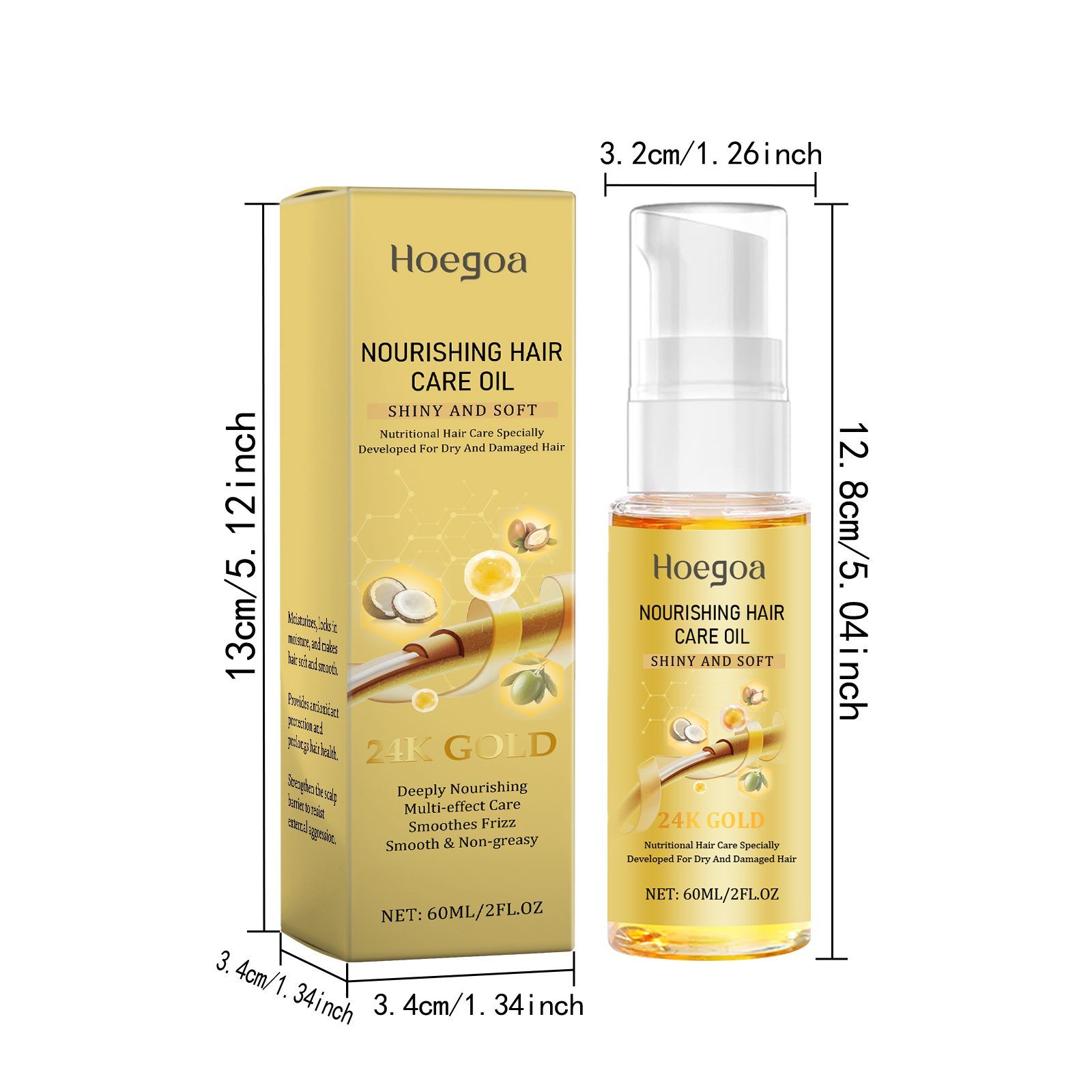 HOEGOA Hair Finishing Oil, 60 ml photo 6