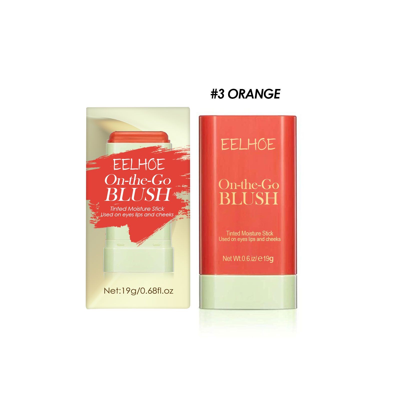 EELHOE Blush Stick, Orange, 19 g photo 8