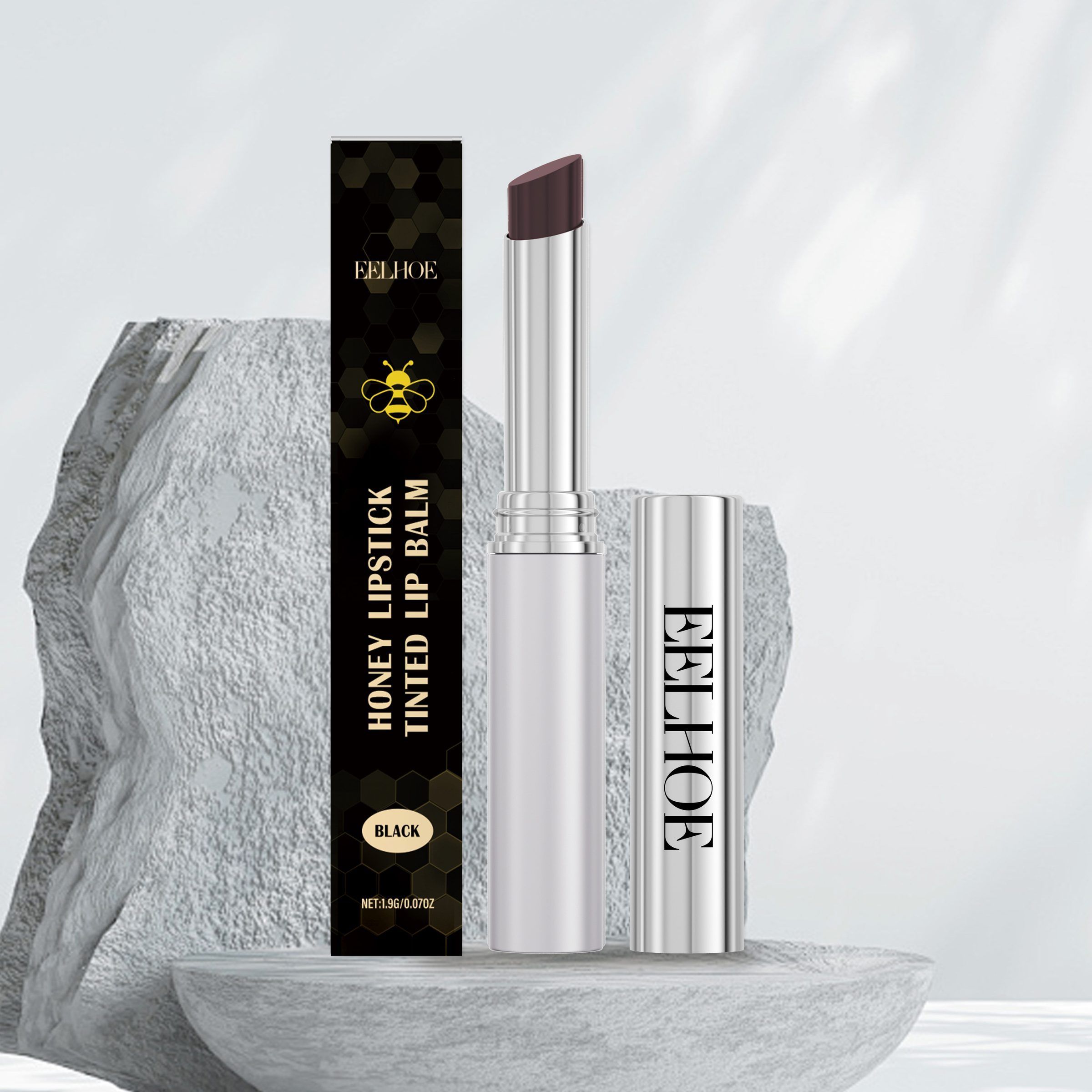EELHOE Moisturizing Honey Lip Balm, Black, 1.9 g photo 7