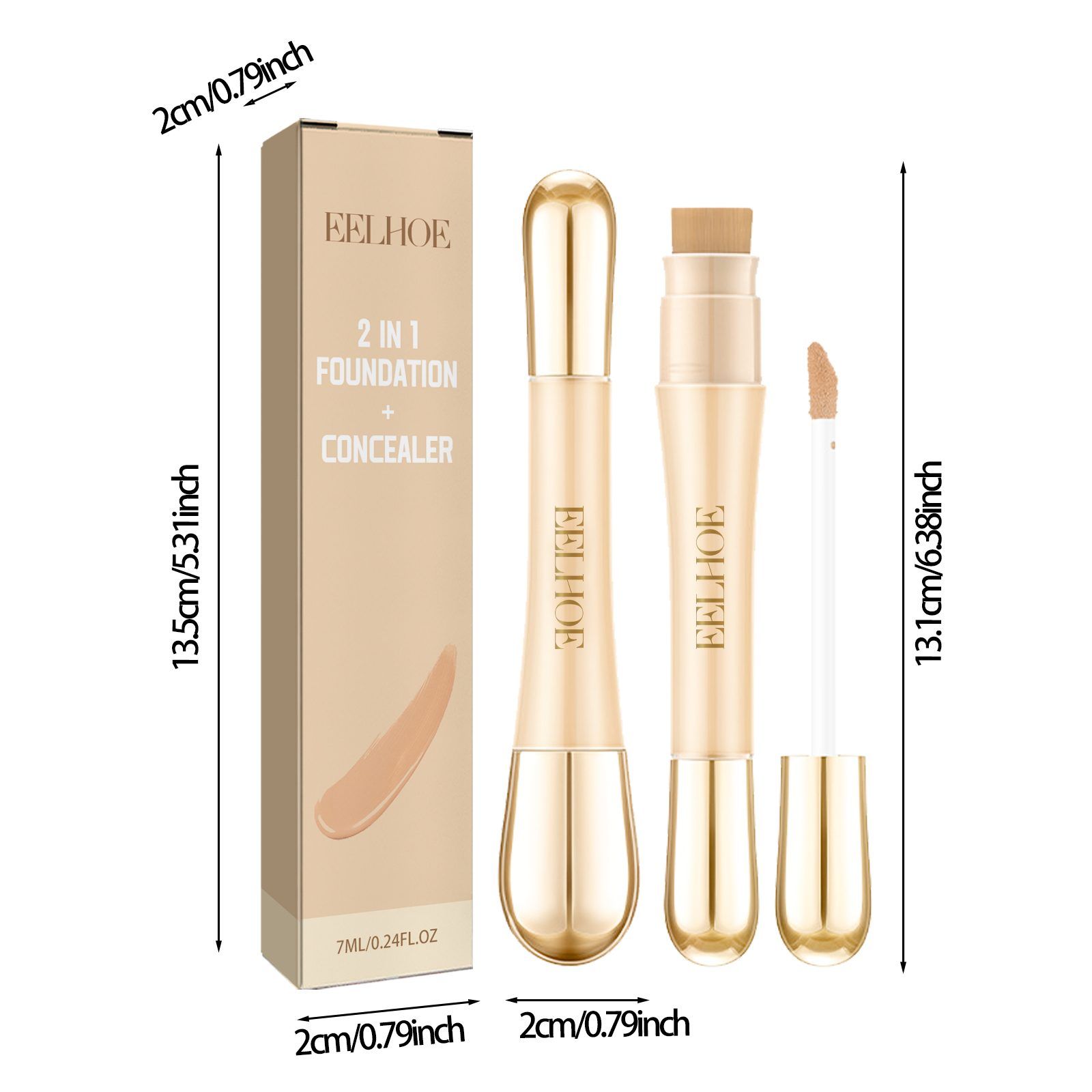 EELHOE Dual-End Concealer, 7 ml photo 4