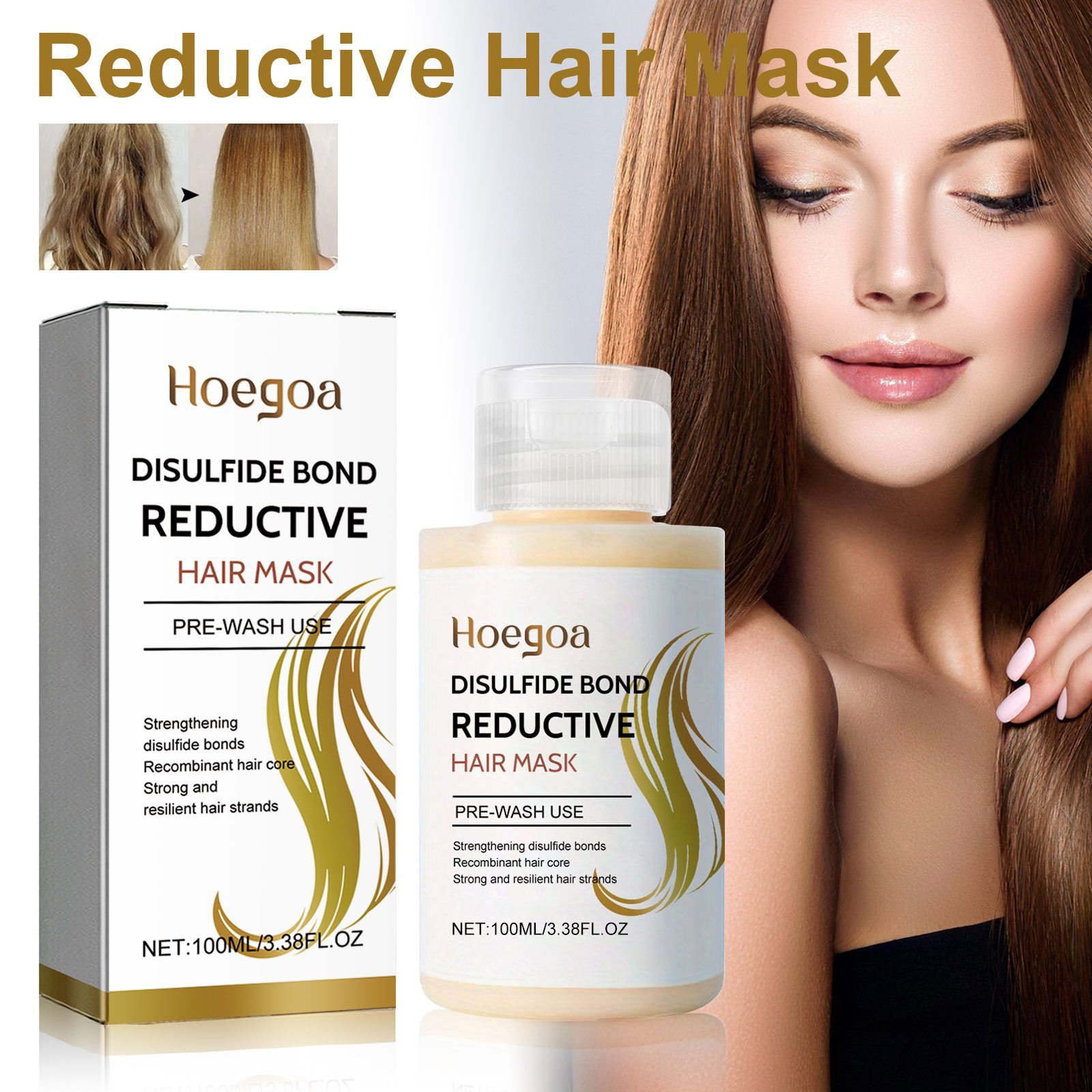 HOEGOA Rinse-Off Hair Conditioning Mask, 100 ml photo 2