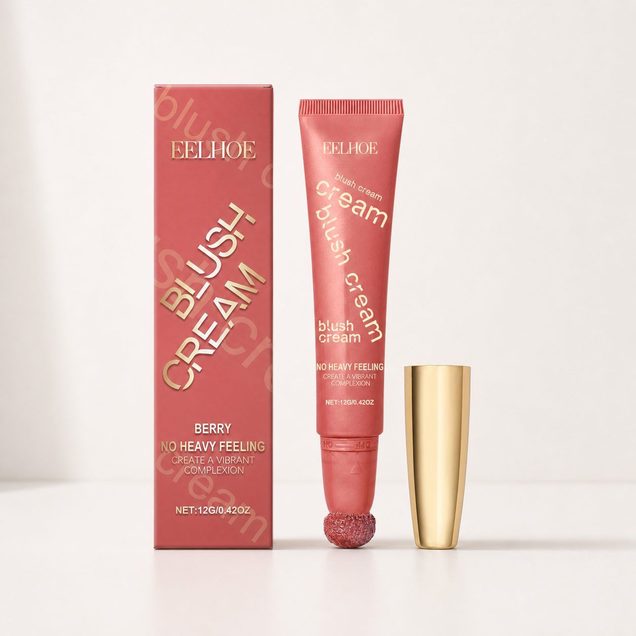 EELHOE Shimmer Blush Cream, Berry, 12 g photo 8
