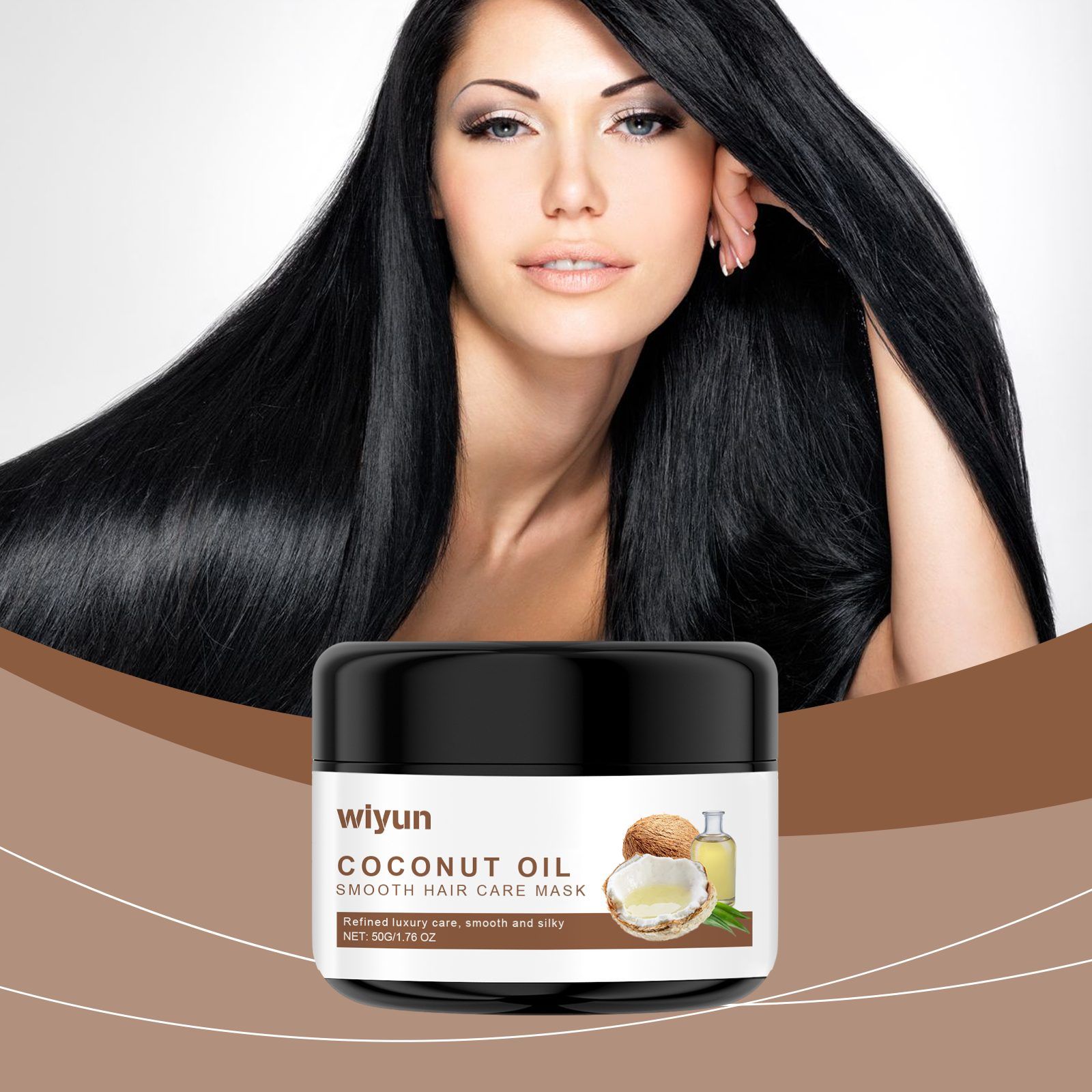WIYUN Coconut Oil Hair Mask, 50 g photo 2