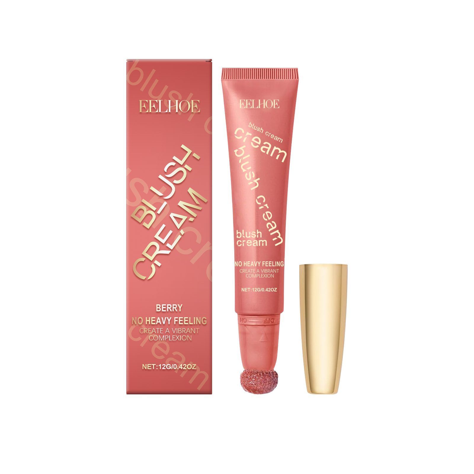 EELHOE Shimmer Blush Cream, Berry, 12 g photo 6