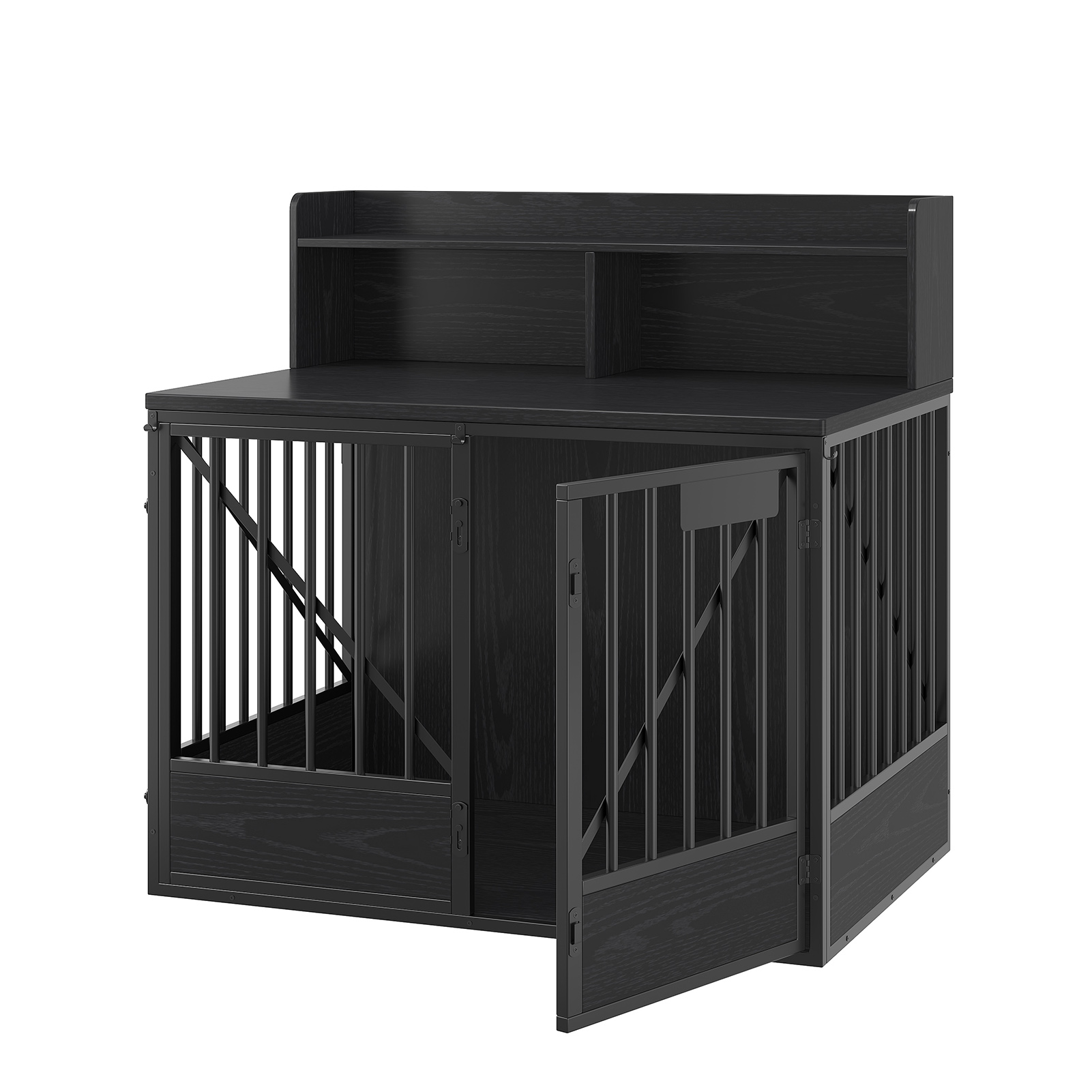 Dog Crate Large Capacity Multifunctional Spacious Top Pet Kennel With 2 Open Storage Compartment photo 2