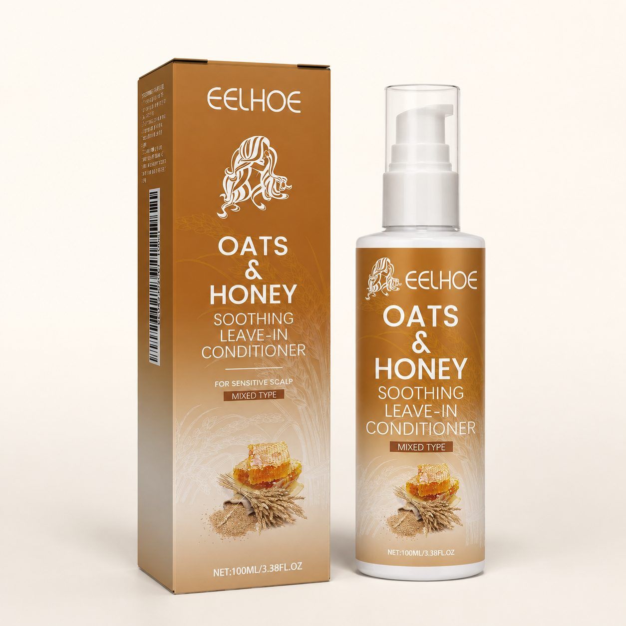 EELHOE Oats and Honey Leave-In Conditioner, 100 ml photo 4