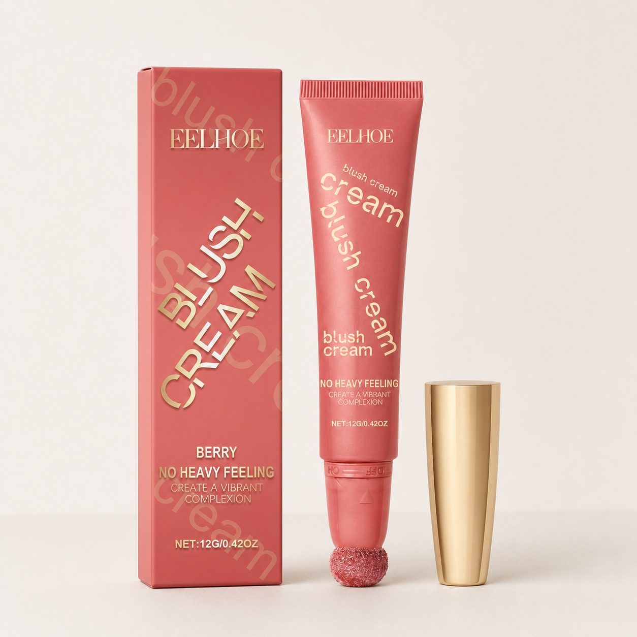 EELHOE Shimmer Blush Cream, Berry, 12 g photo 1