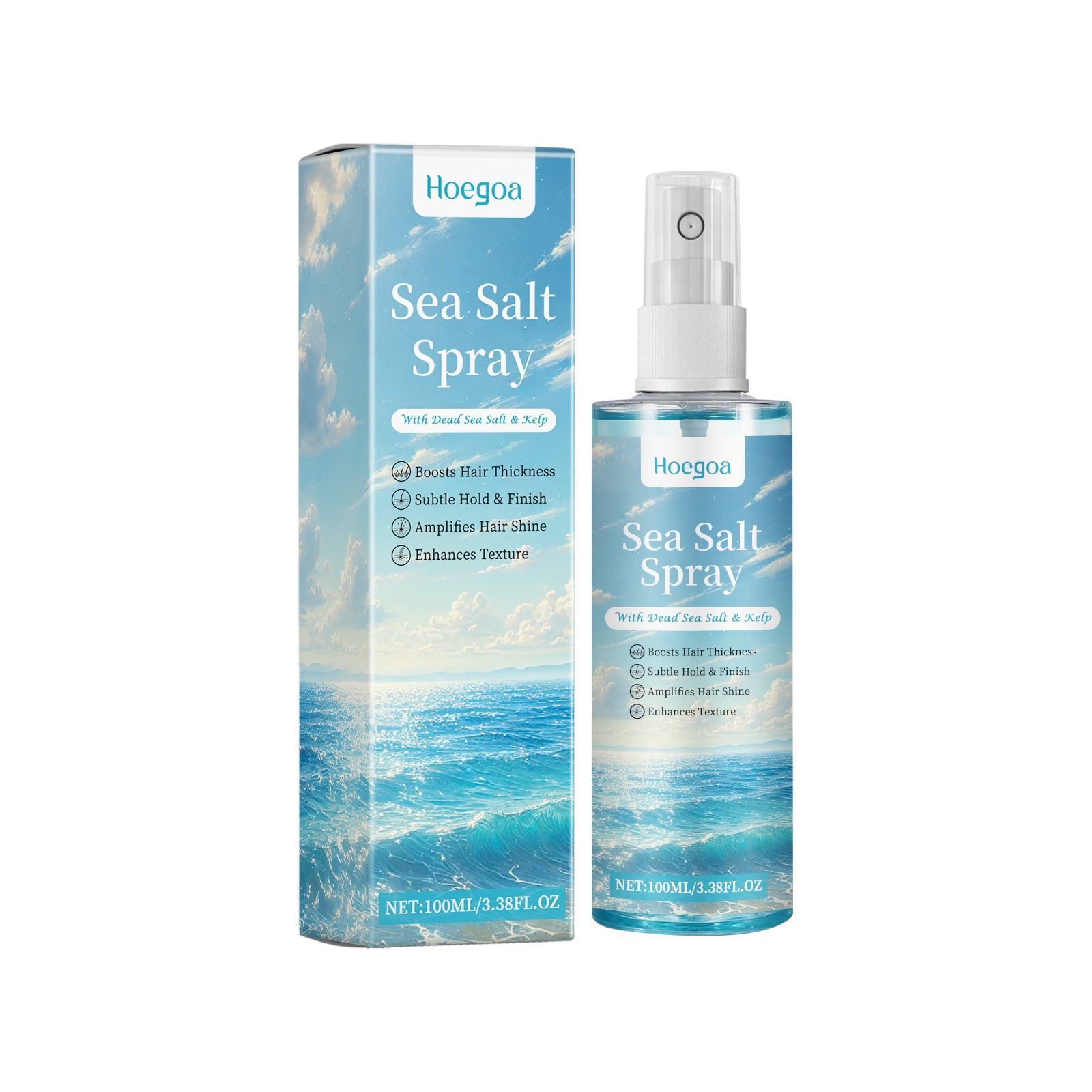 HOEGOA Sea Salt Hair Styling Spray, 100 ml photo 2
