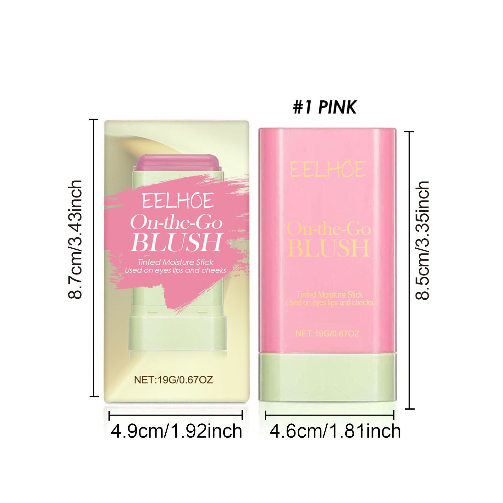 EELHOE Blush Stick, Pink, 19 g photo 5