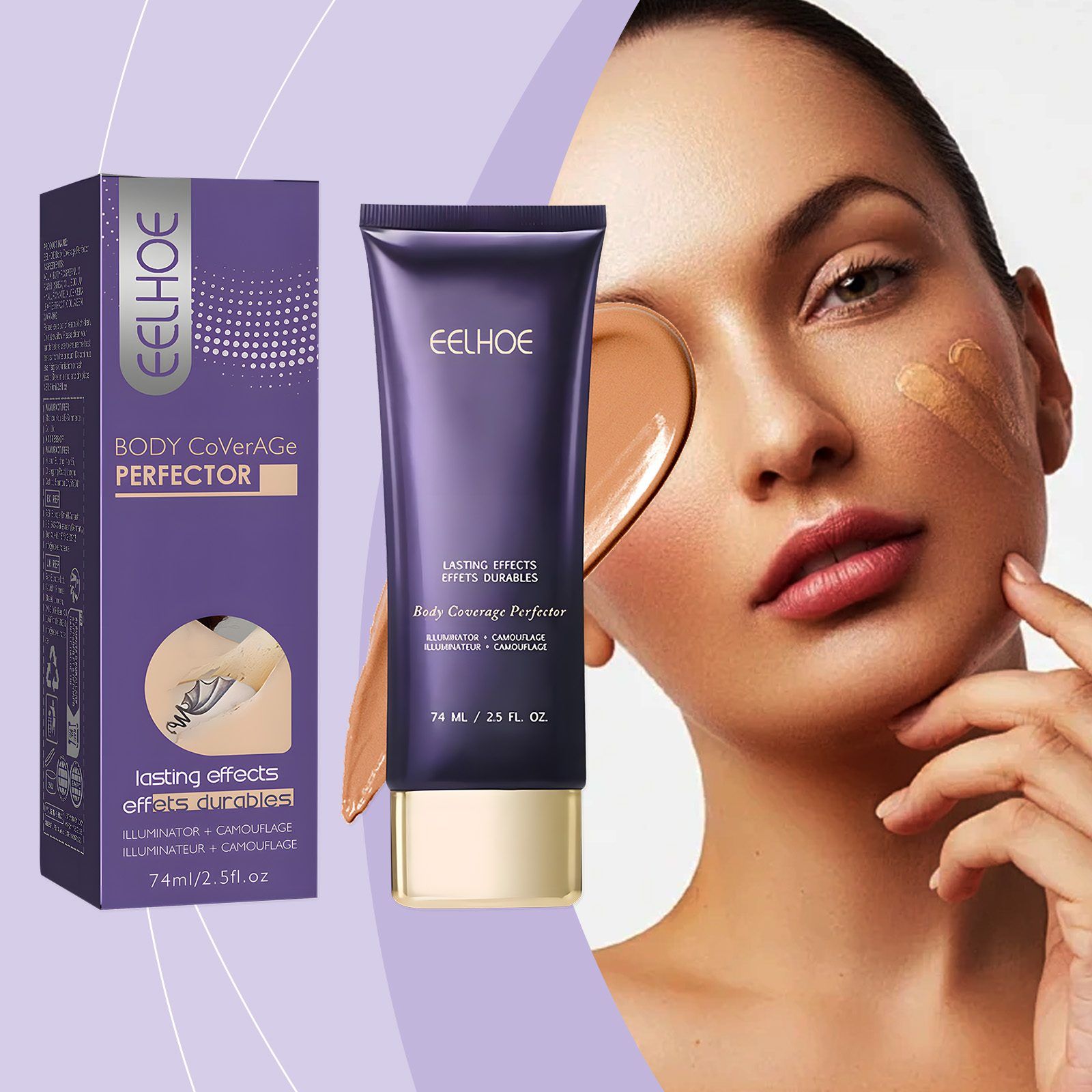 EELHOE Body Concealer Cream, Deep Tone, 74 ml photo 2