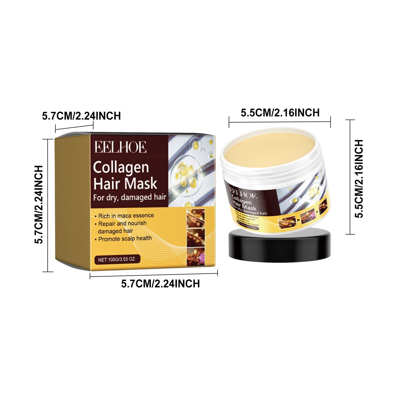 EELHOE Collagen Hair Mask, 100 g photo 6