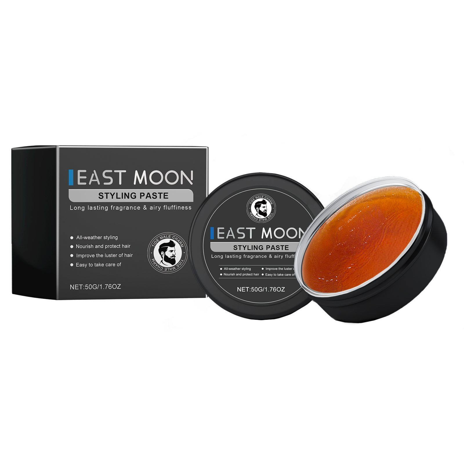 EAST MOON Men's Hair Styling Pomade, 50 g photo 6