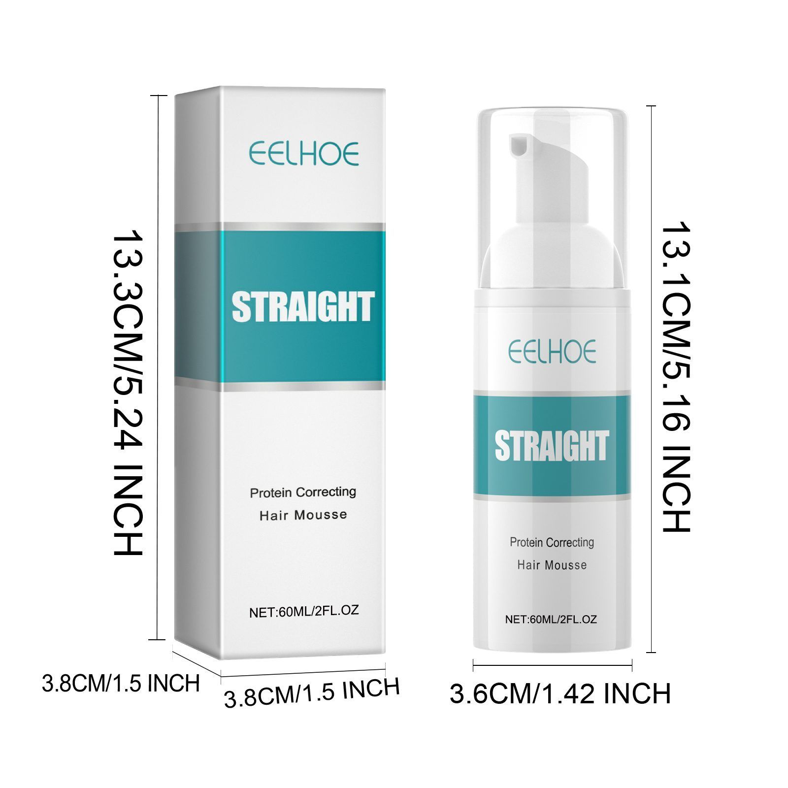 EELHOE Hair Smoothing Mousse, 60 g photo 4