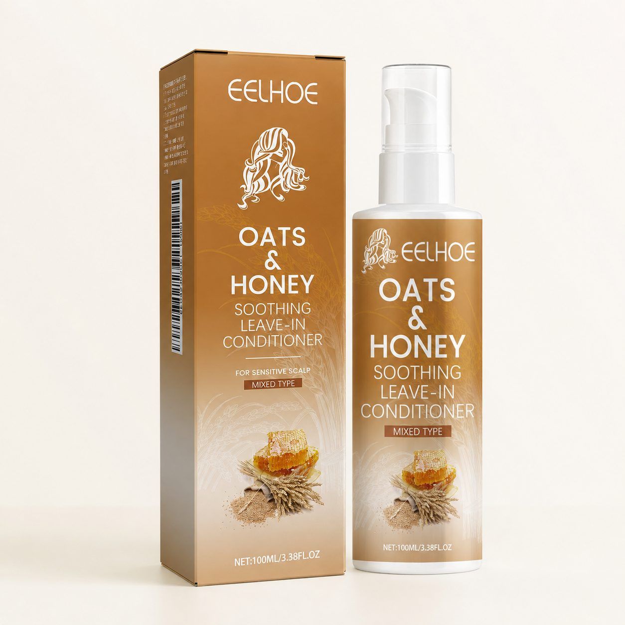 EELHOE Oats and Honey Leave-In Conditioner, 100 ml photo 6