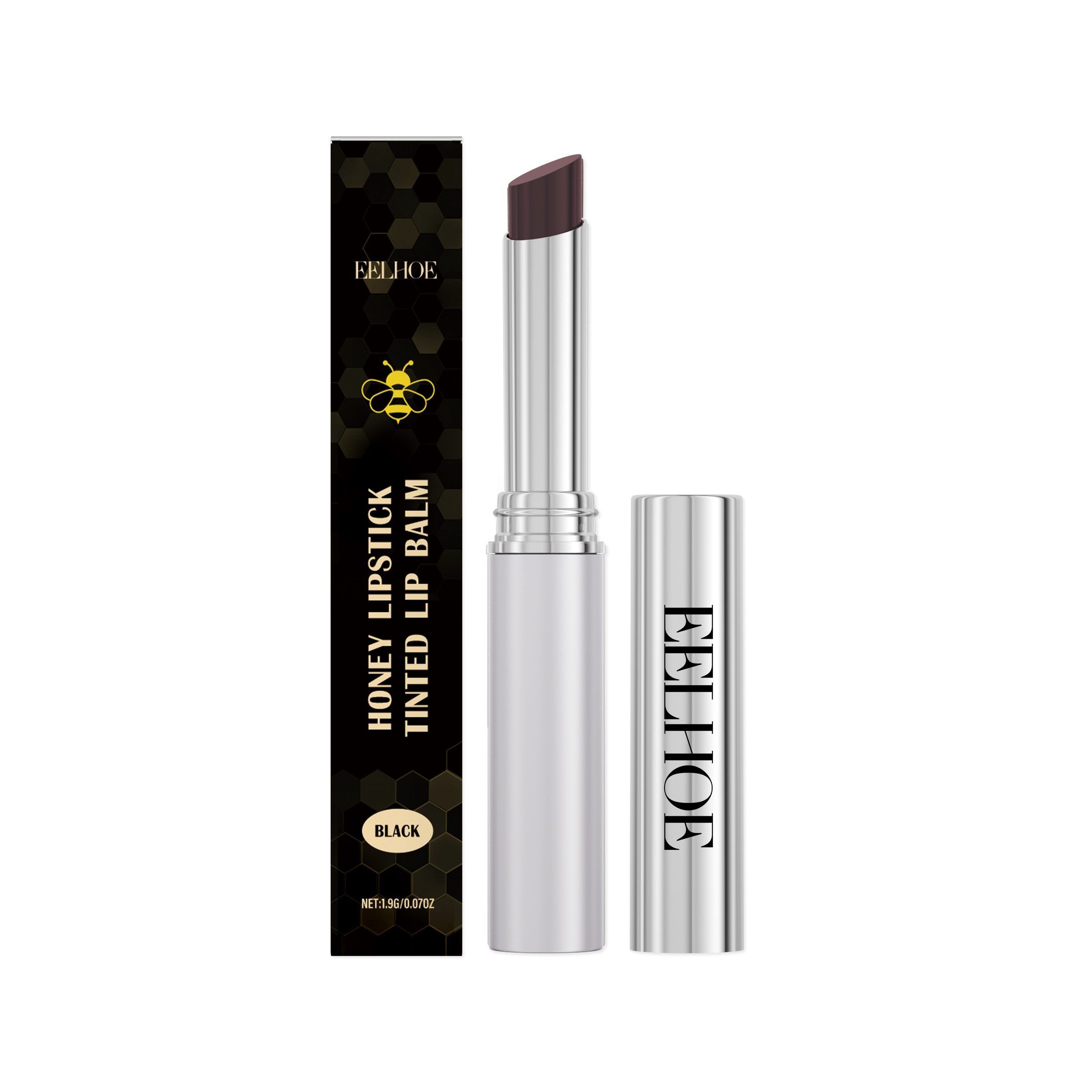 EELHOE Moisturizing Honey Lip Balm, Black, 1.9 g photo 2