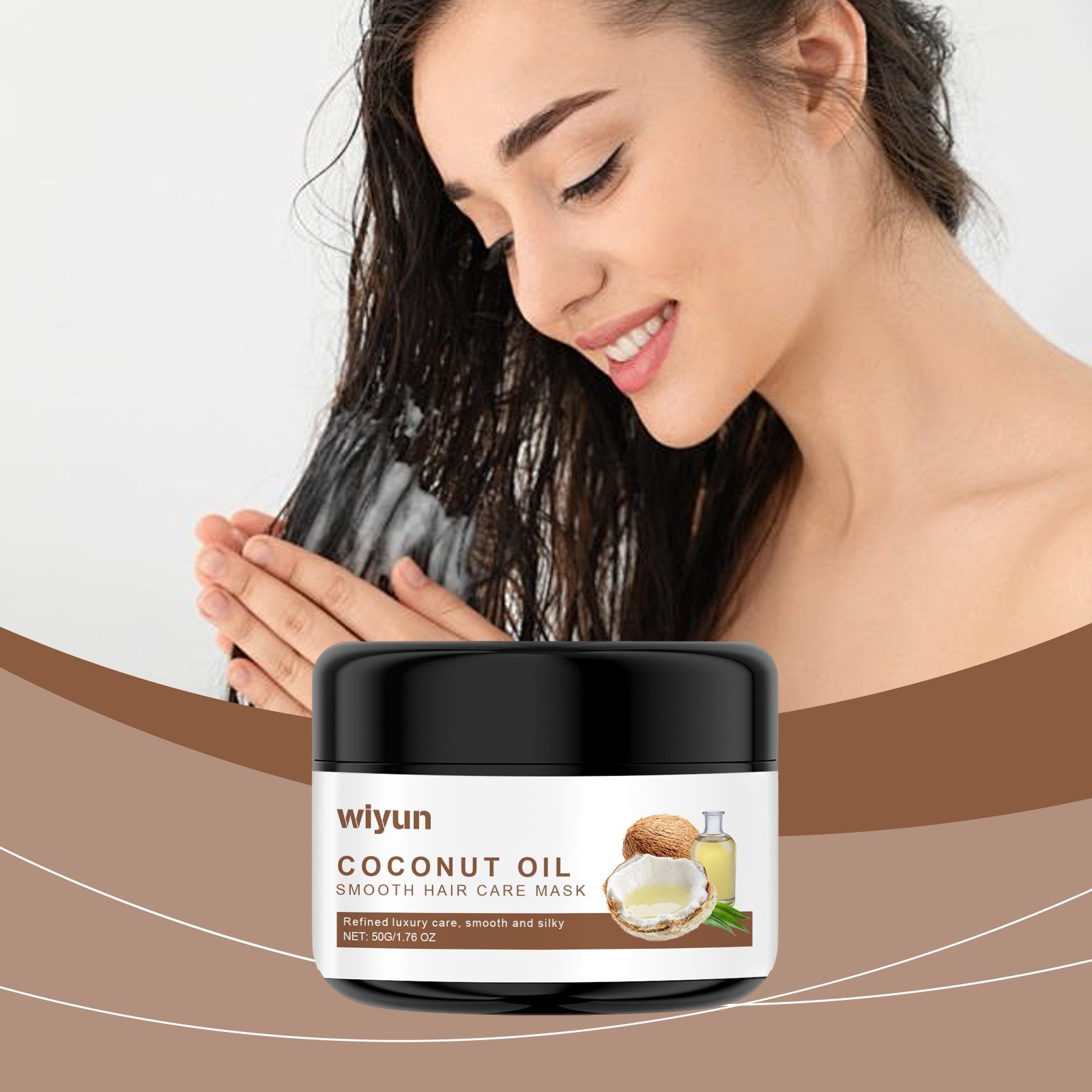 WIYUN Coconut Oil Hair Mask, 50 g photo 6