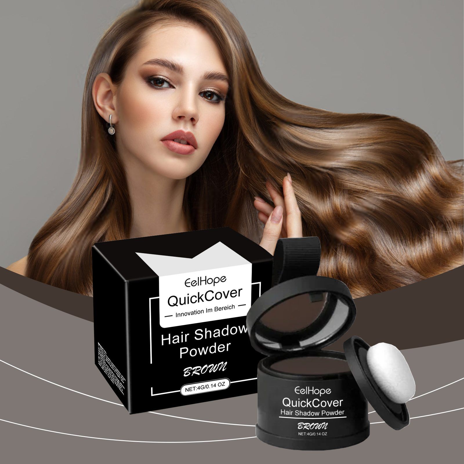 EELHOPE Hairline Coverage Powder, Brown, 4 g photo 7
