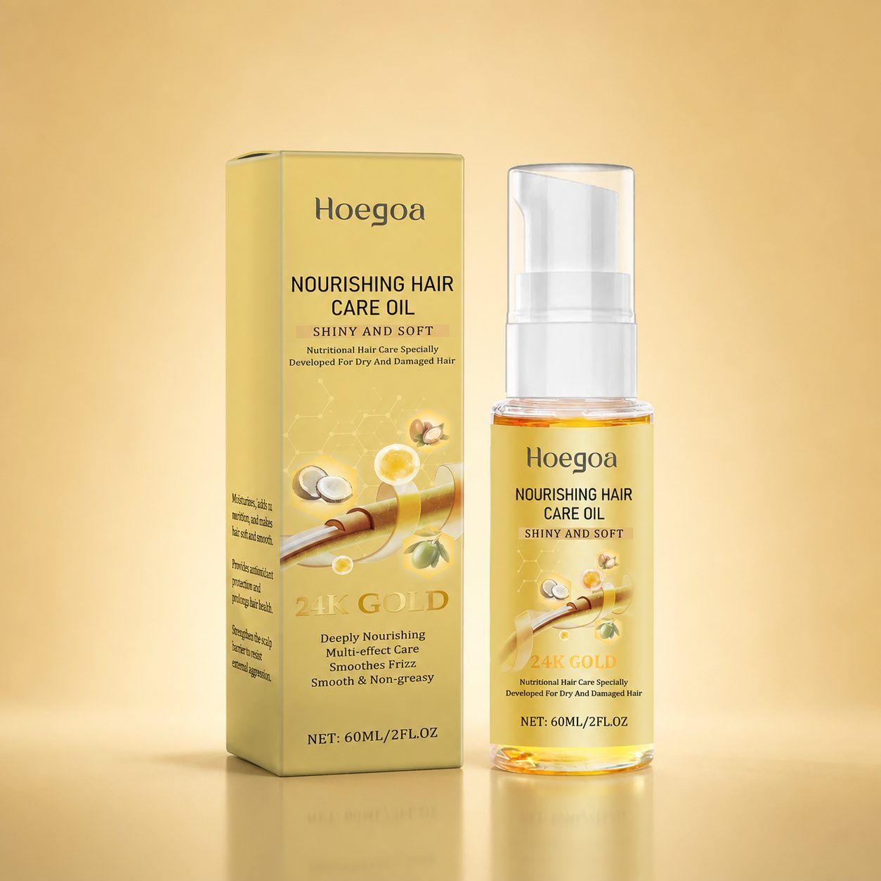 HOEGOA Hair Finishing Oil, 60 ml photo 1