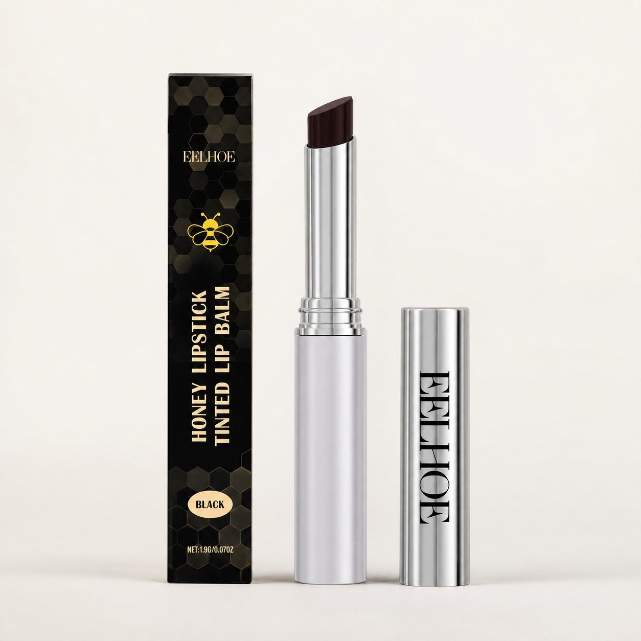 EELHOE Moisturizing Honey Lip Balm, Black, 1.9 g photo 6