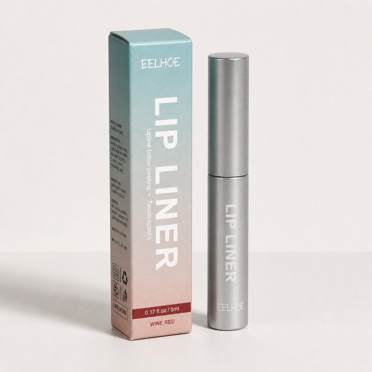EELHOE Peel-Off Lip Liner, Burgundy, 5 ml photo 8