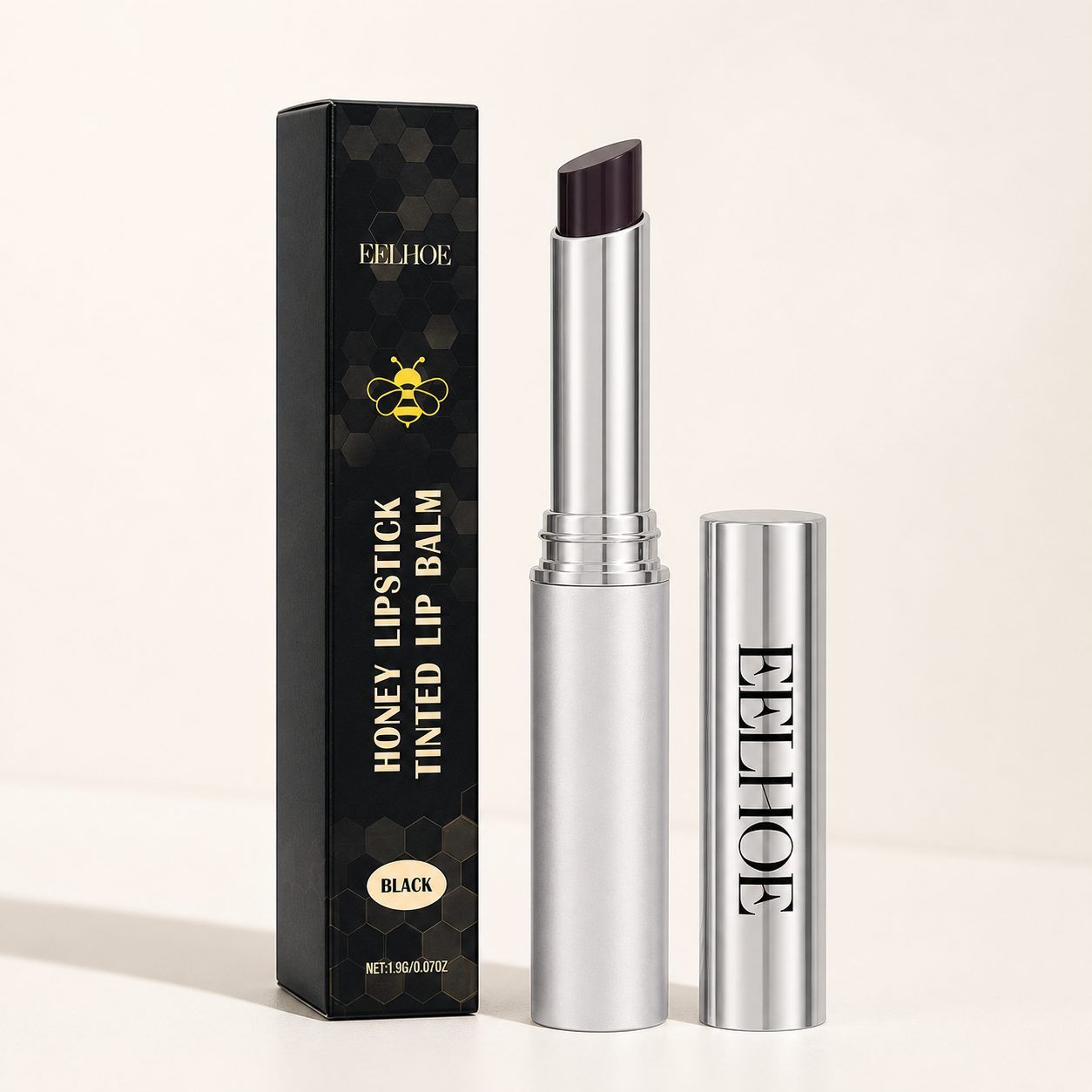 EELHOE Moisturizing Honey Lip Balm, Black, 1.9 g photo 8
