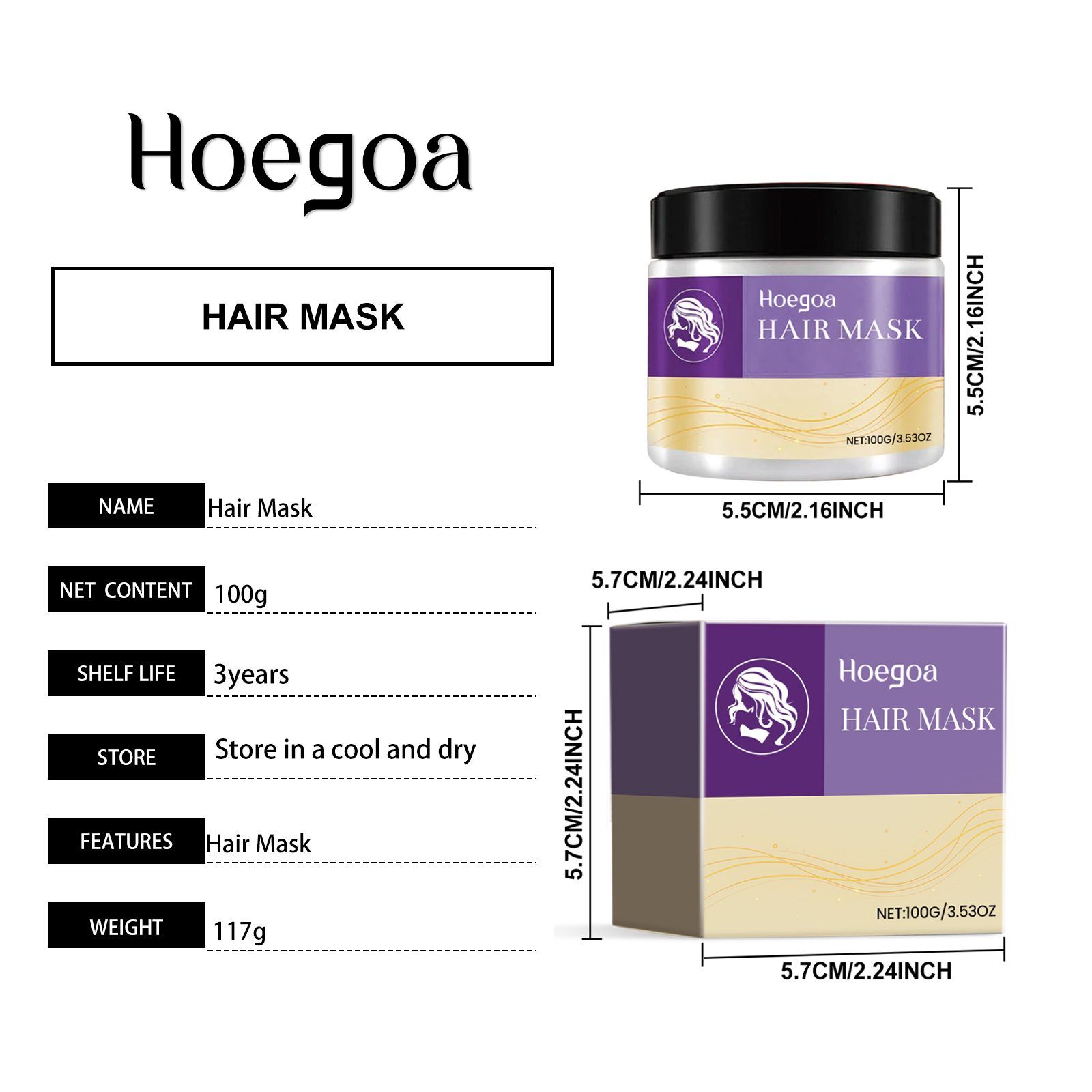 HOEGOA Deep Conditioning Hair Mask, 100 g photo 7