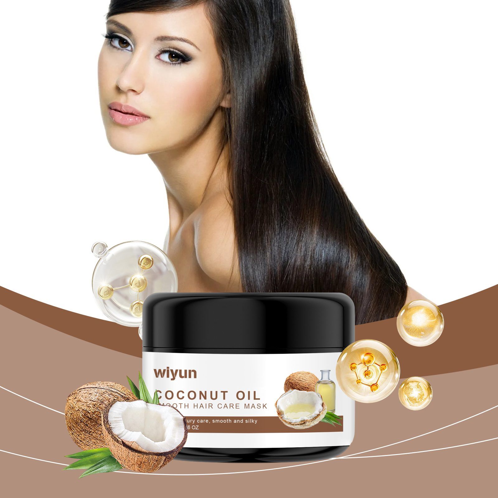 WIYUN Coconut Oil Hair Mask, 50 g photo 3