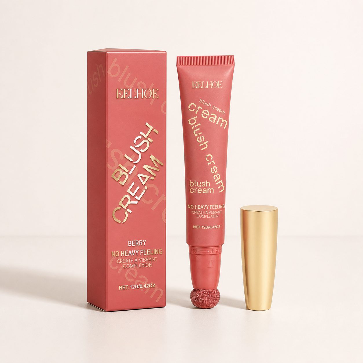 EELHOE Shimmer Blush Cream, Berry, 12 g photo 5
