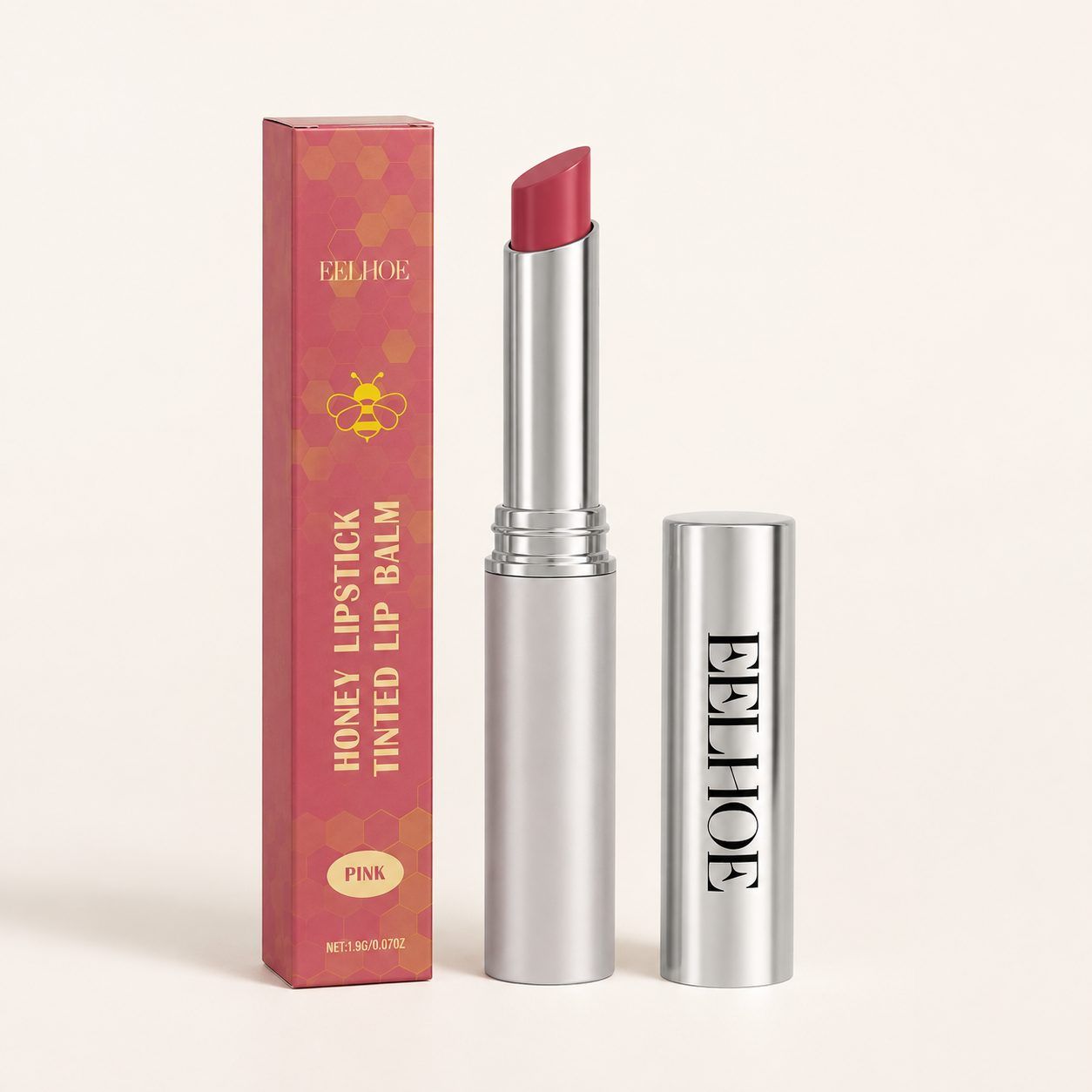 EELHOE Moisturizing Honey Lip Balm, Pink, 1.9 g photo 3