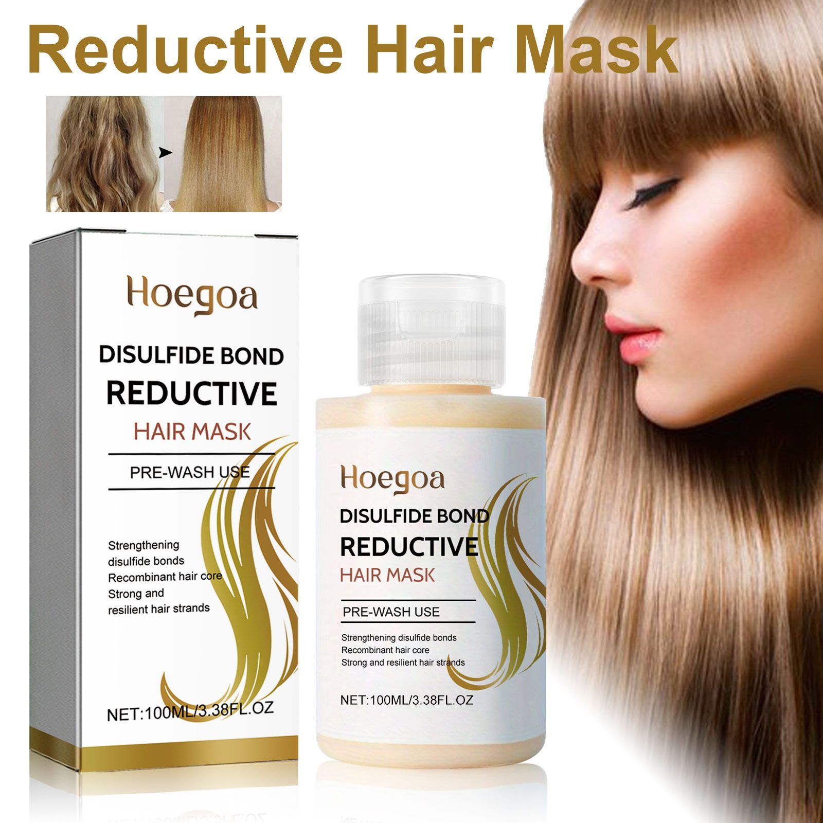 HOEGOA Rinse-Off Hair Conditioning Mask, 100 ml photo 6