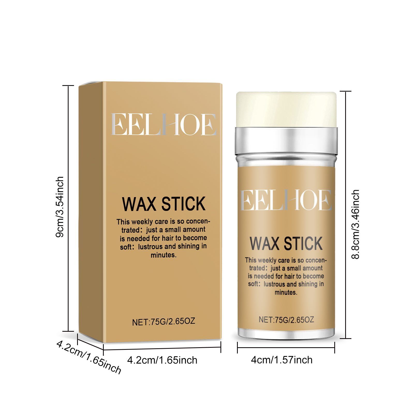 EELHOE Hair Styling Wax Stick, 75 g photo 4