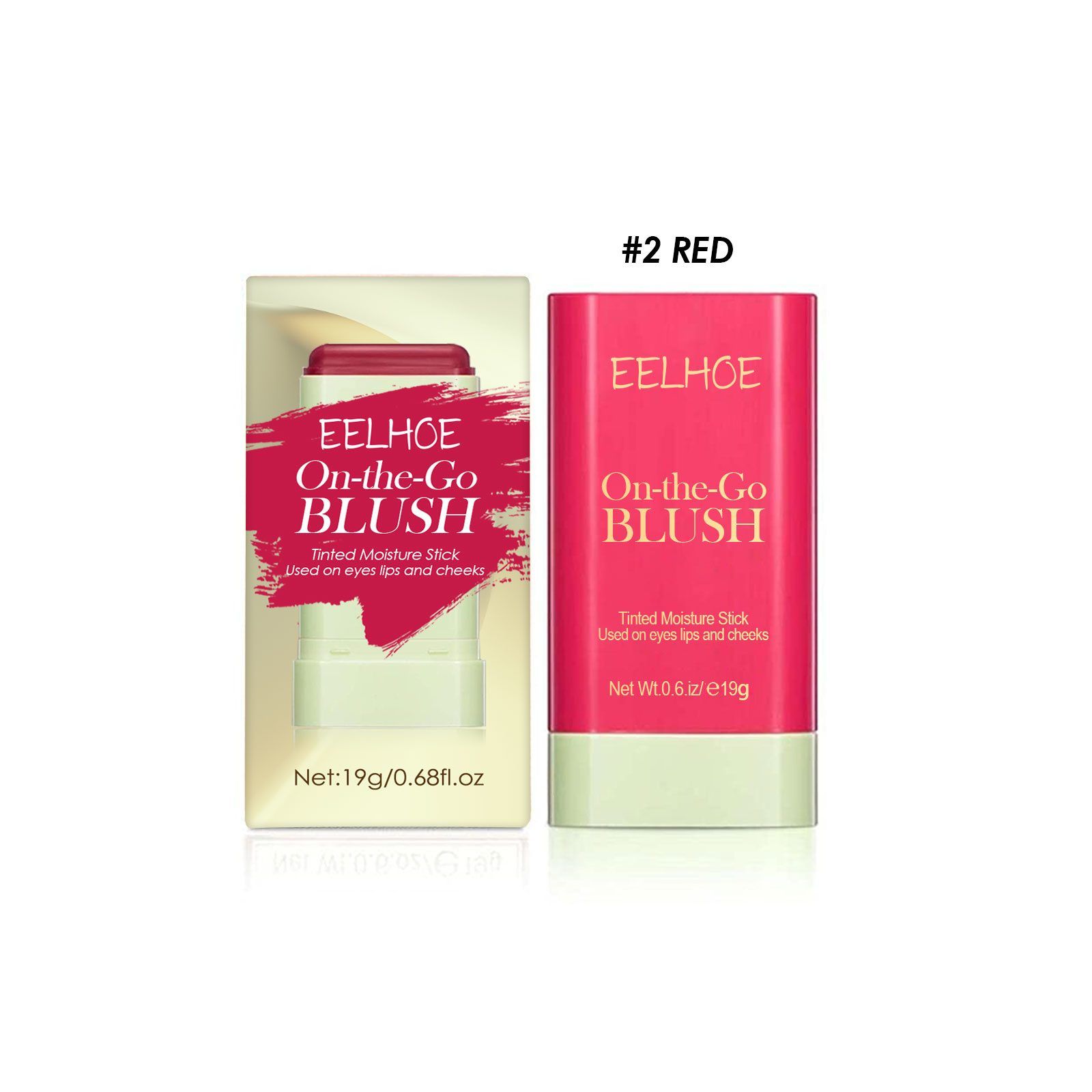 EELHOE Blush Stick, Red, 19 g photo 2