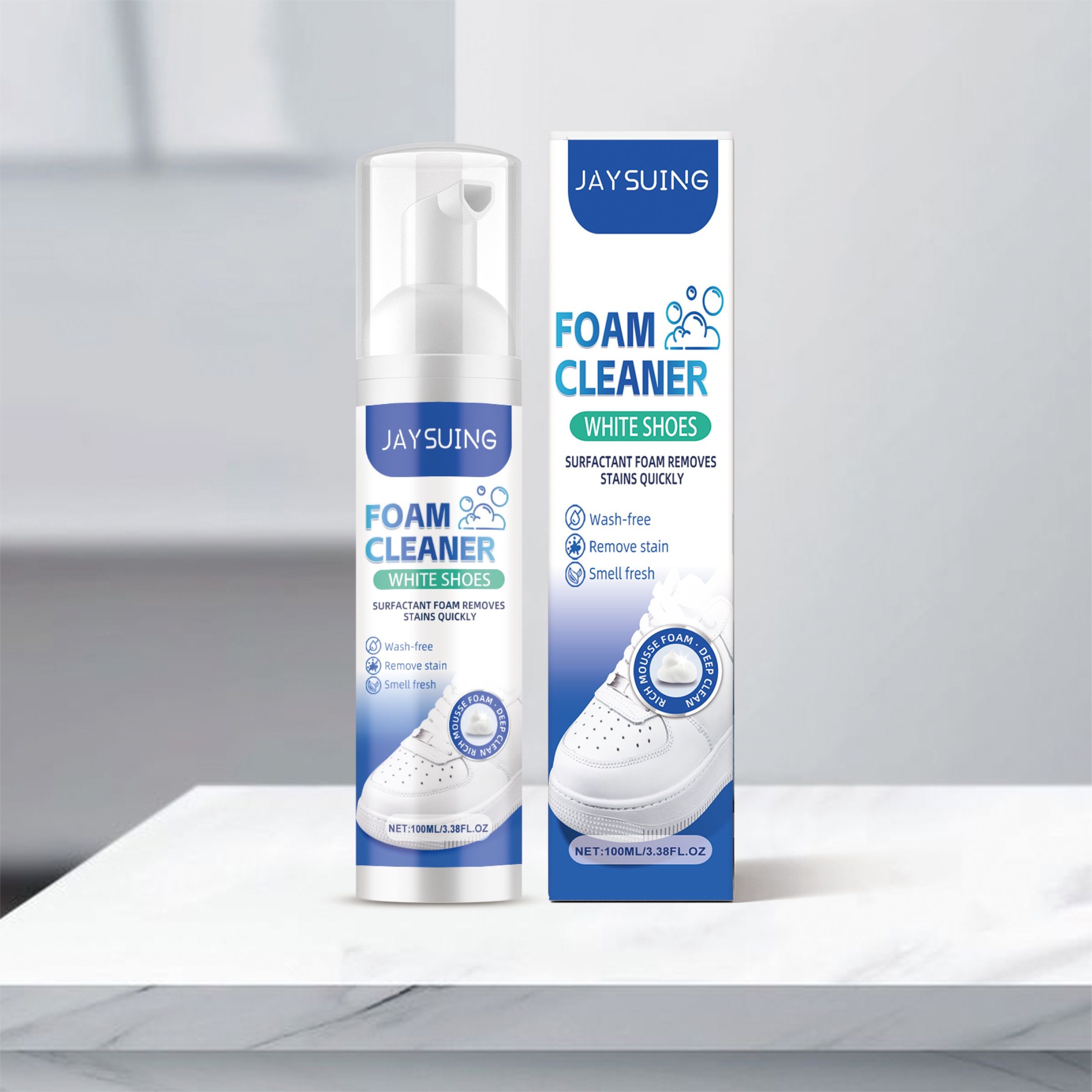 JAYSUING White Shoe Foam Cleaner, 100 ml photo 5