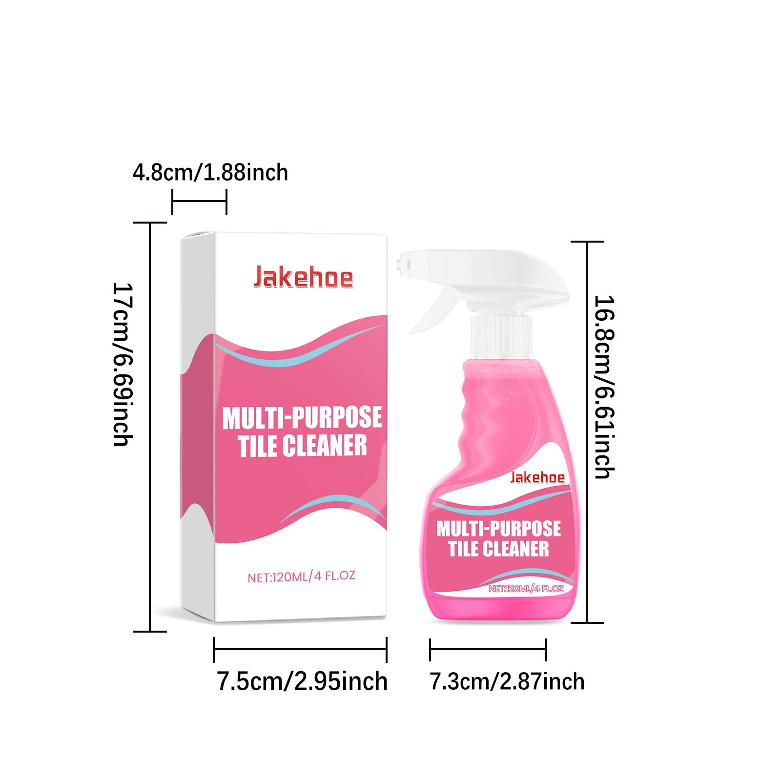 JAKEHOE Tile Surface Cleaner Spray, 120 ml / 1 Bottle photo 4