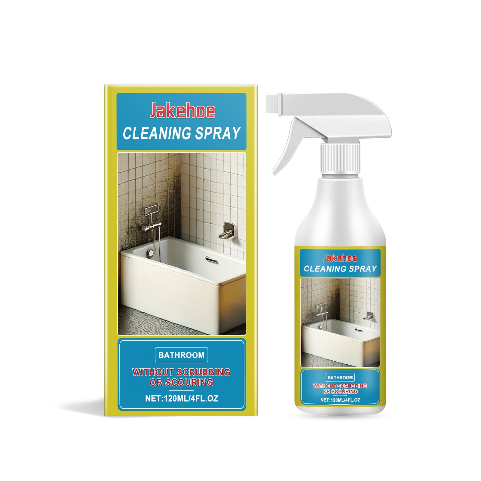 JAKEHOE Household Stain Cleaner Spray, 120 ml / 1 Bottle photo 1