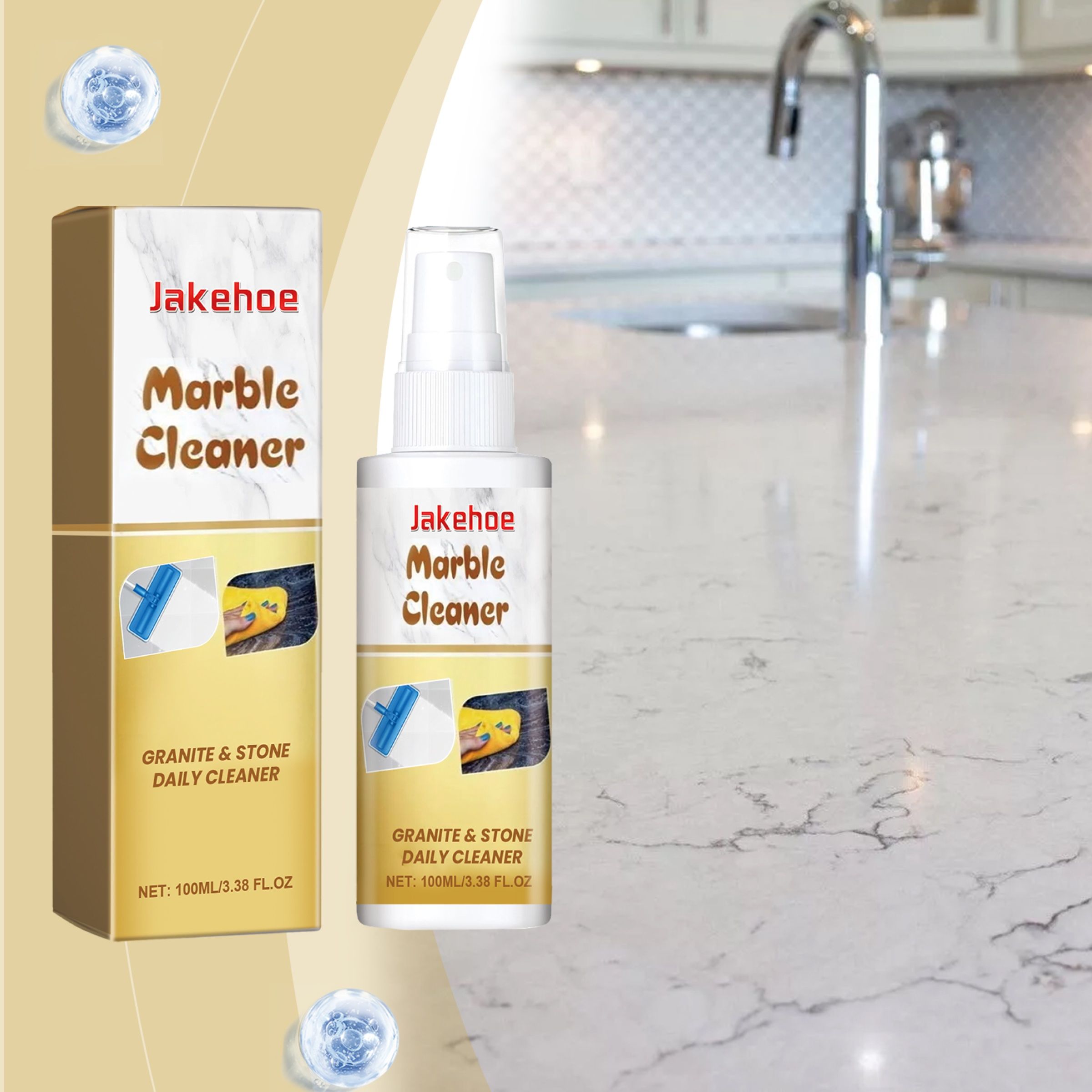JAKEHOE Marble Surface Cleaner, 100 ml / 1 Bottle photo 3