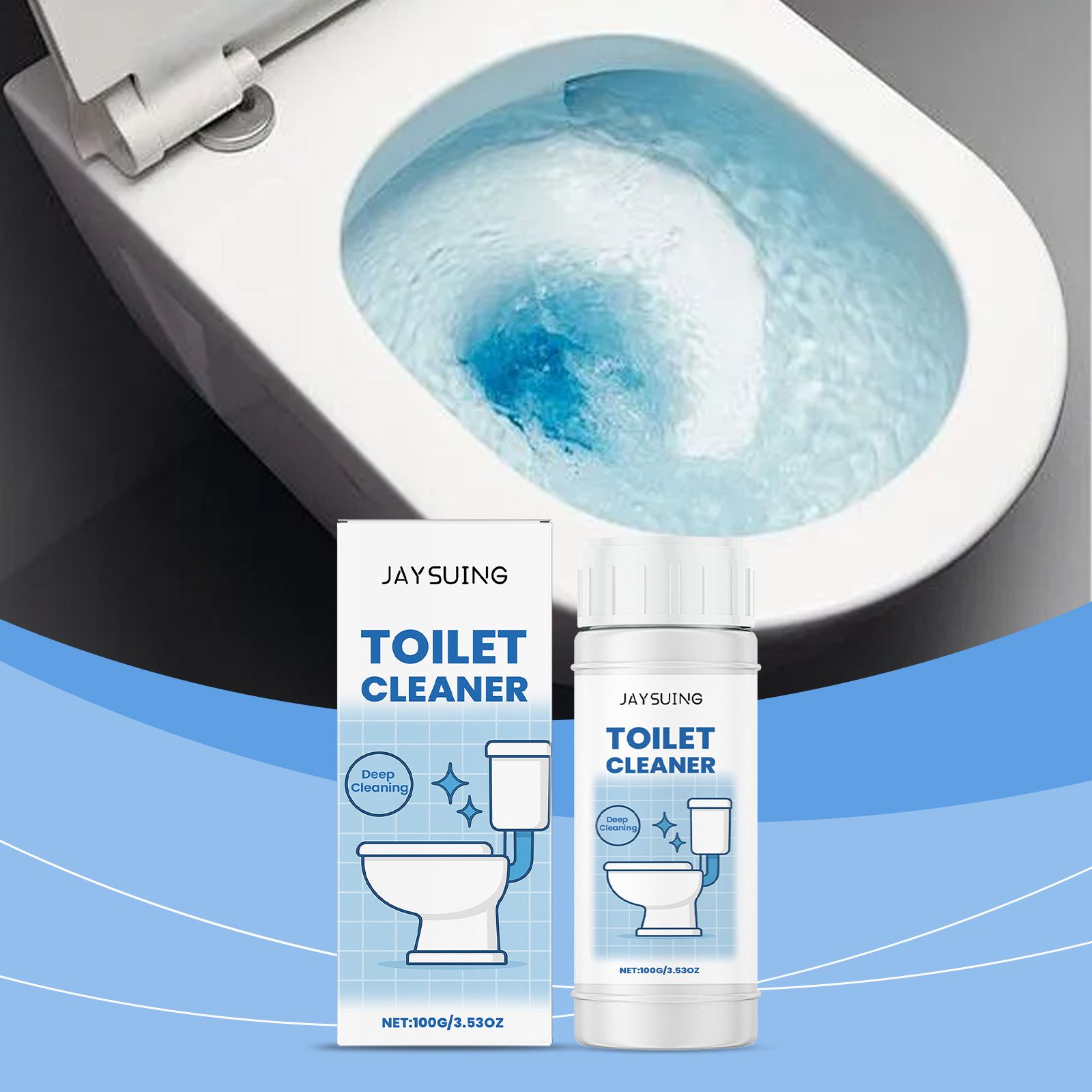JAYSUING Toilet Cleaning Powder, 100 g / 1 Bottle photo 2