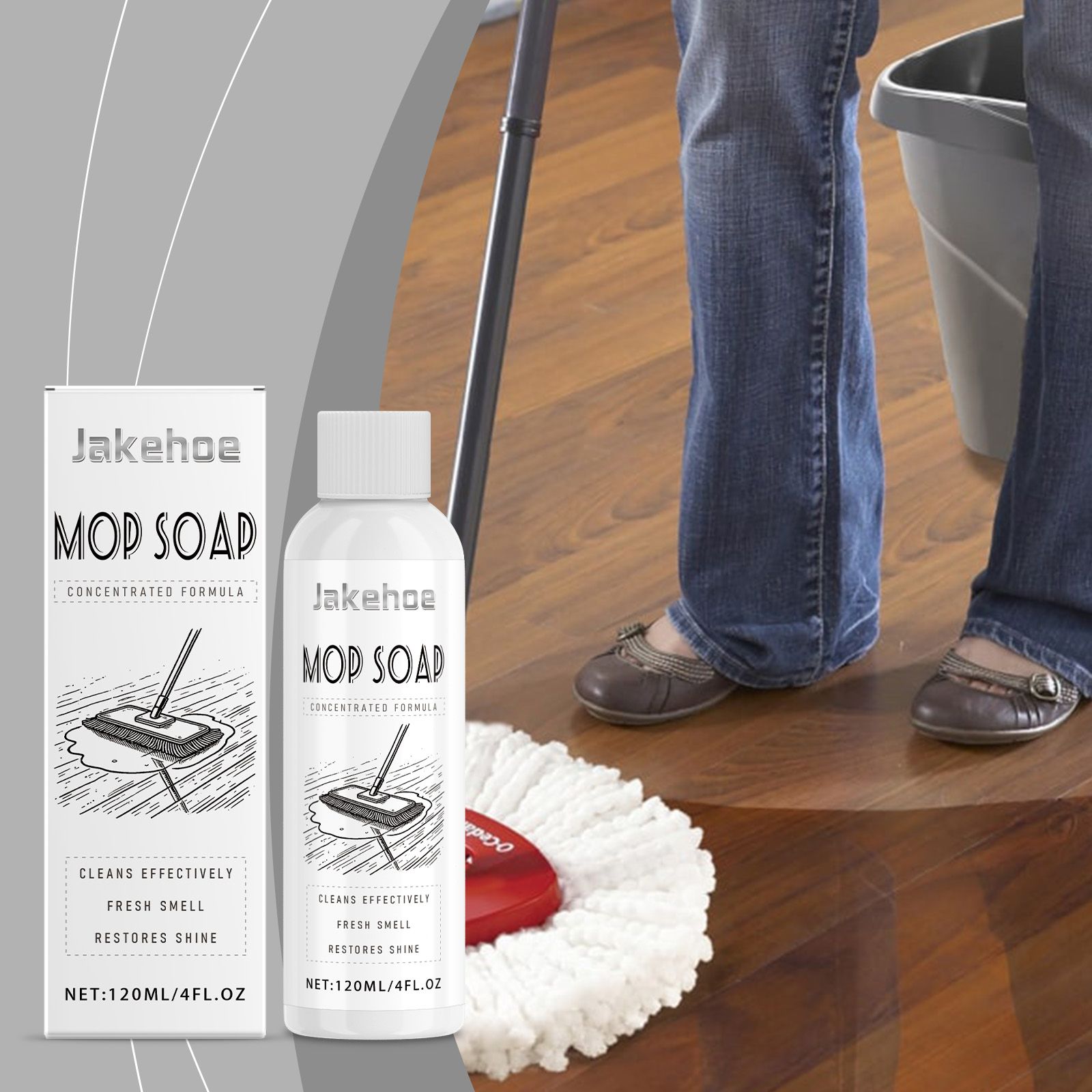 JAKEHOE Mopping Floor Cleaner, 120 ml photo 2