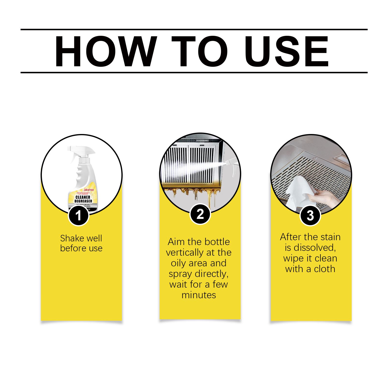 JAKEHOE Kitchen Grease Cleaner Spray, 120 ml photo 6