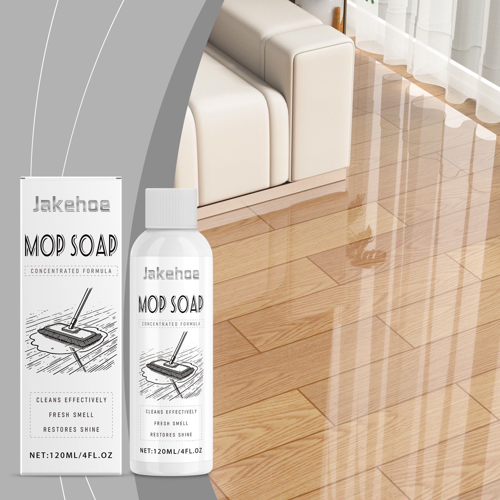 JAKEHOE Mopping Floor Cleaner, 120 ml photo 6