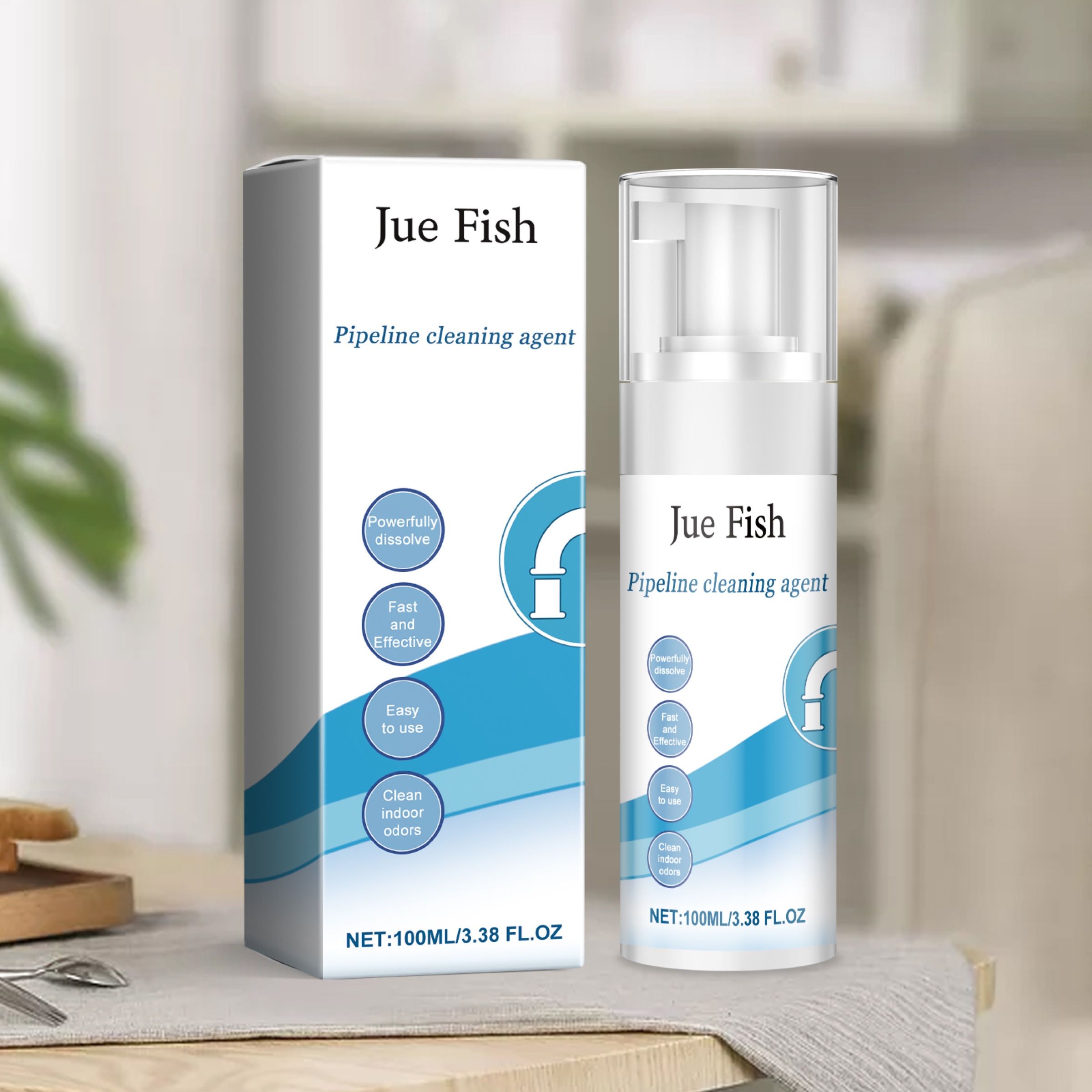 JUE FISH Foaming Drain Cleaner, 100 ml / 1 Bottle photo 6