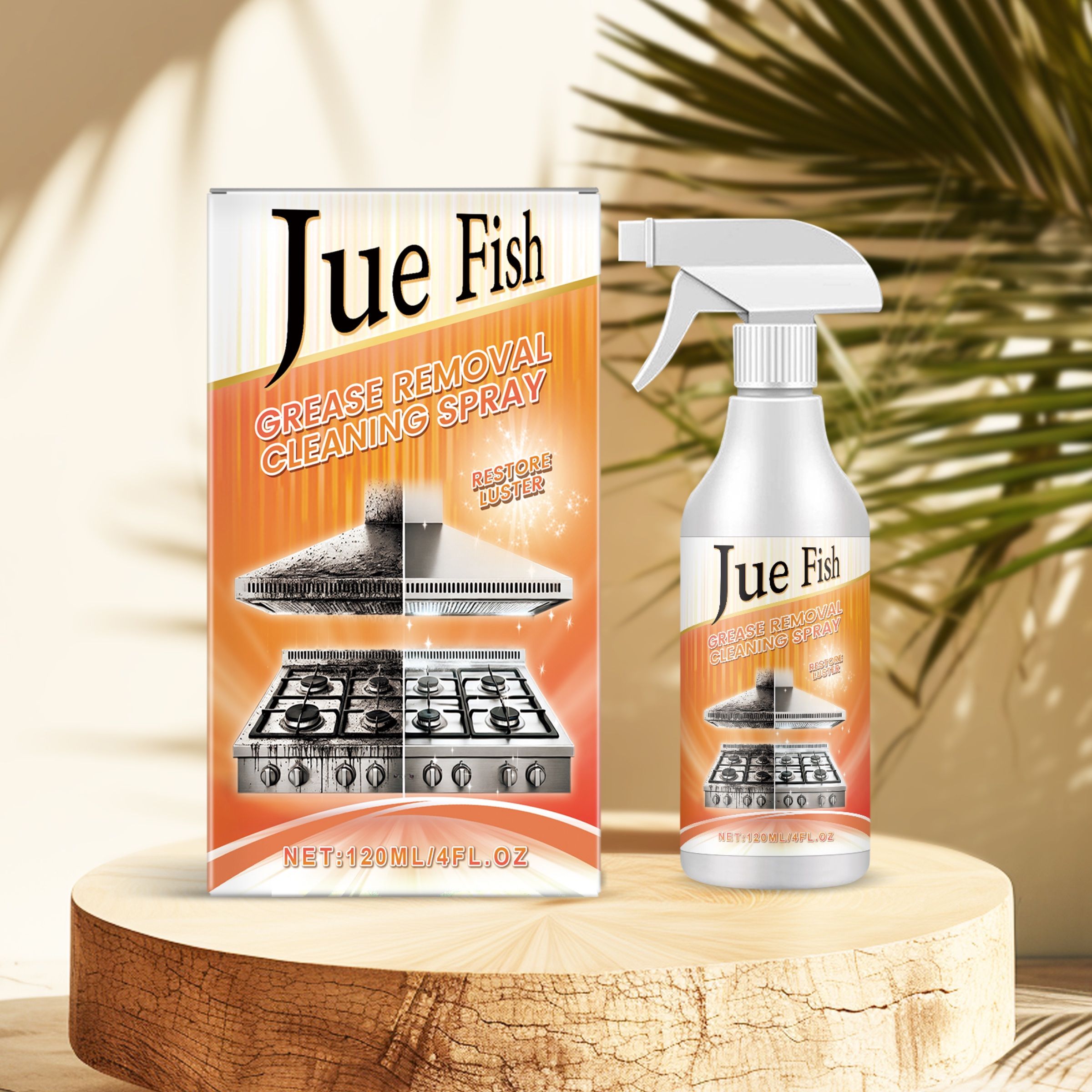 JUE FISH Grease Cleaner Spray, 120 ml / 1 Bottle photo 2