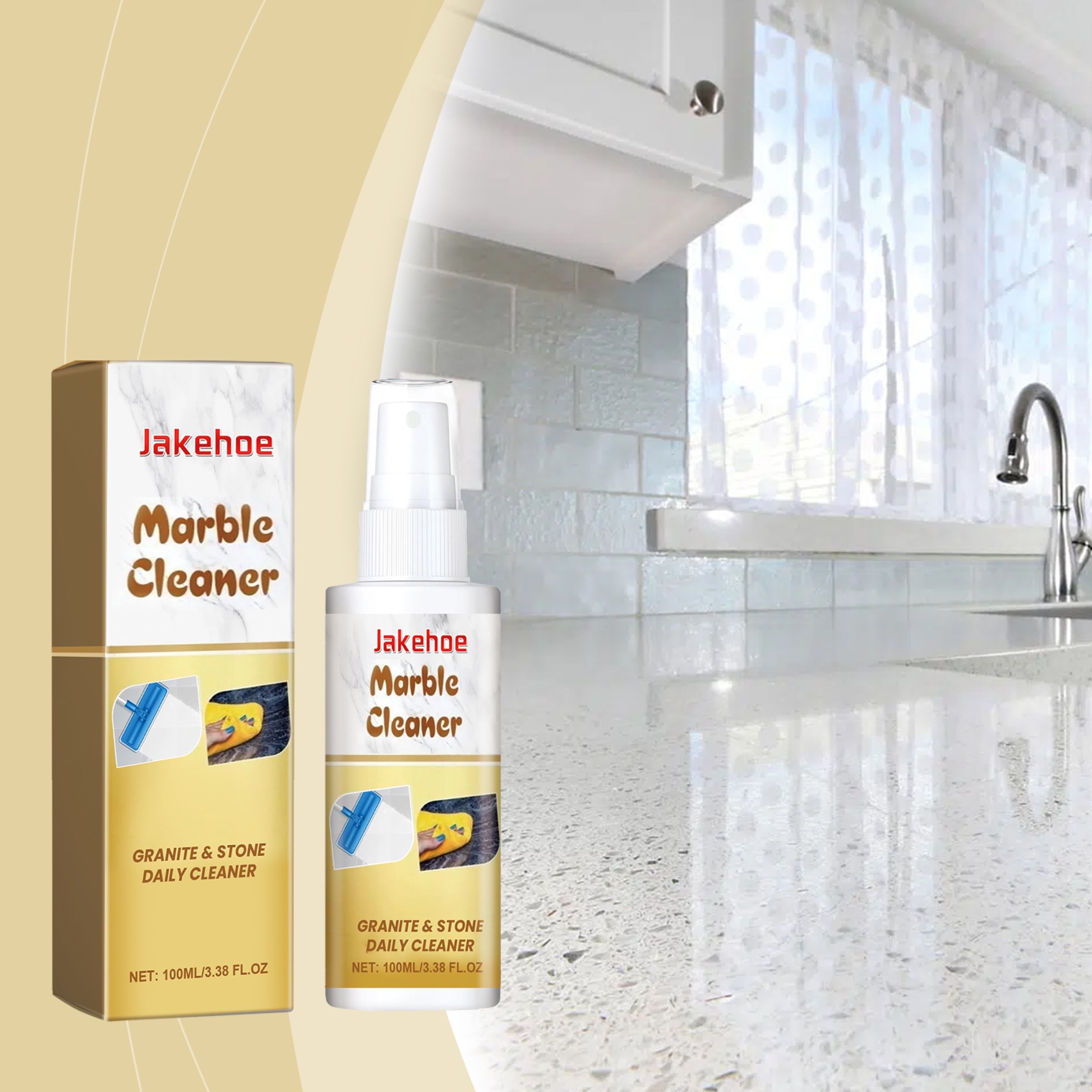 JAKEHOE Marble Surface Cleaner, 100 ml / 1 Bottle photo 8