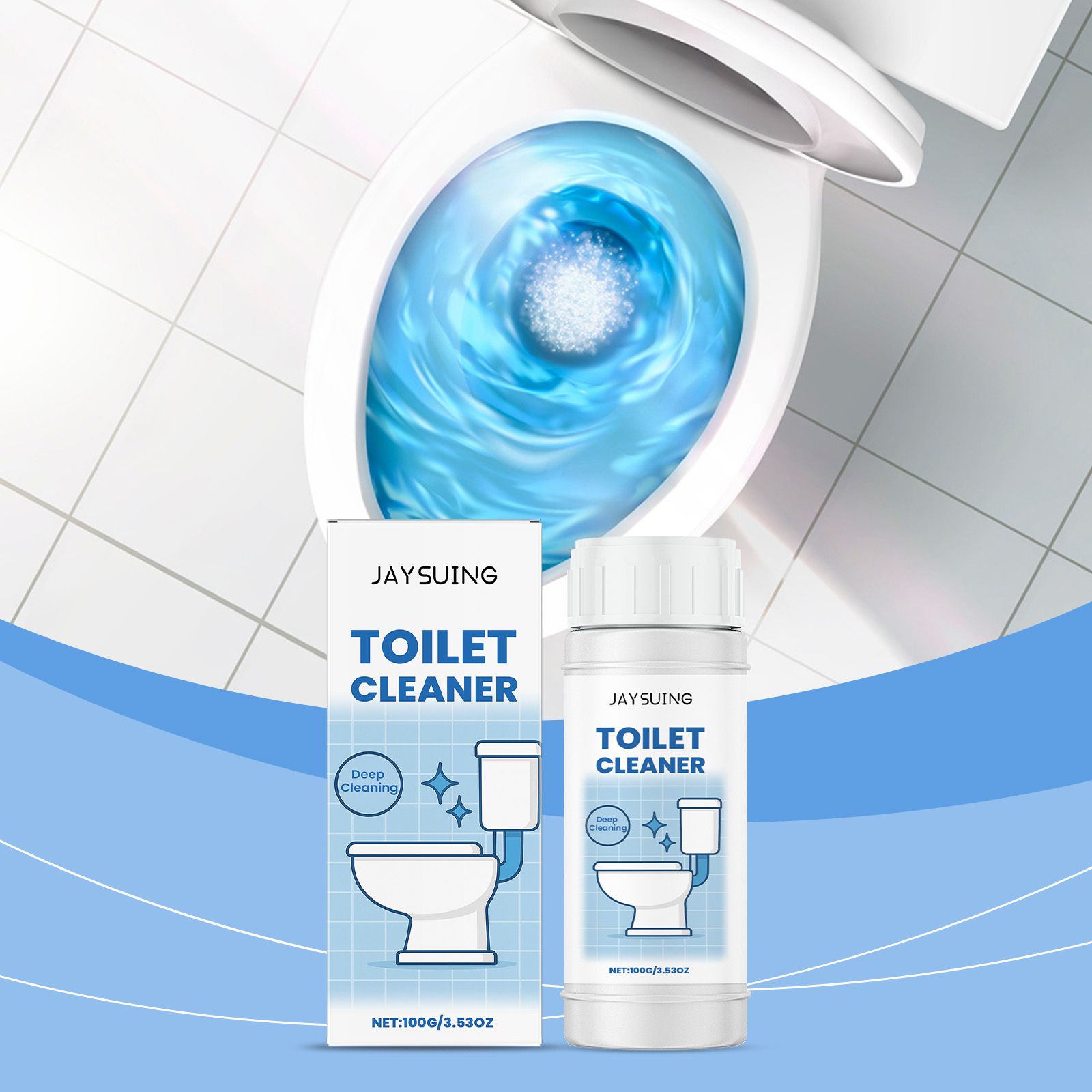JAYSUING Toilet Cleaning Powder, 100 g / 1 Bottle photo 4