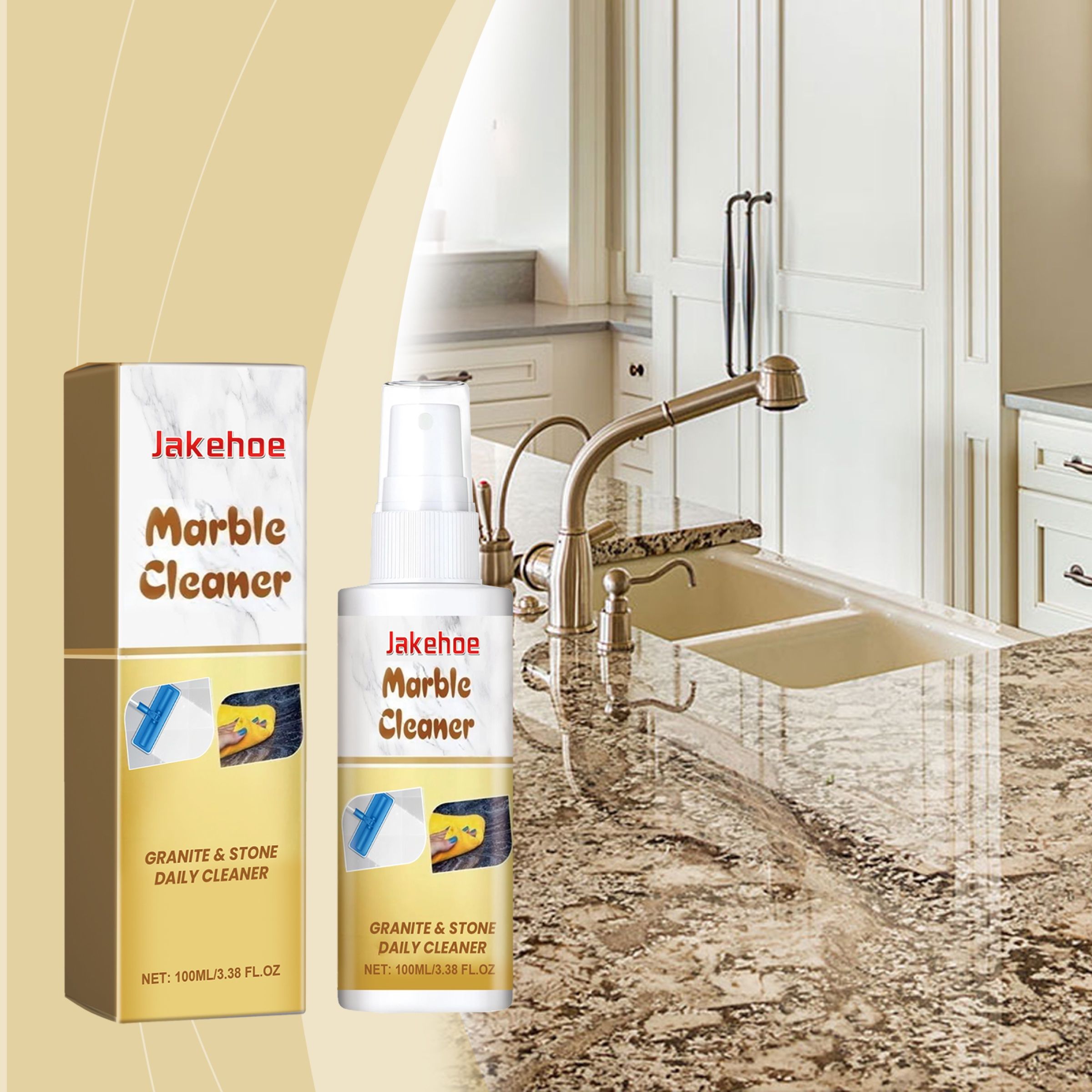 JAKEHOE Marble Surface Cleaner, 100 ml / 1 Bottle photo 4