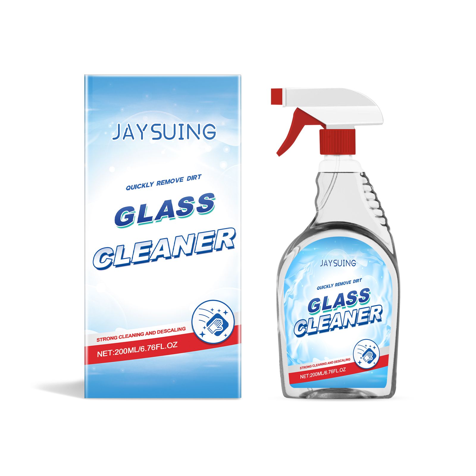 JAYSUING Glass Cleaner Spray, 200 ml / 1 Bottle photo 1
