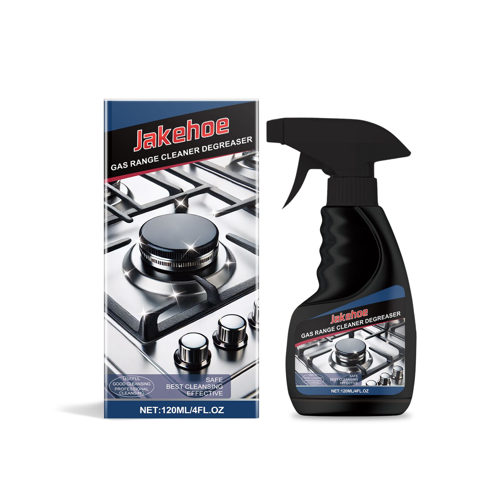 JAKEHOE Gas Stovetop Cleaner Spray, 120 ml photo 1