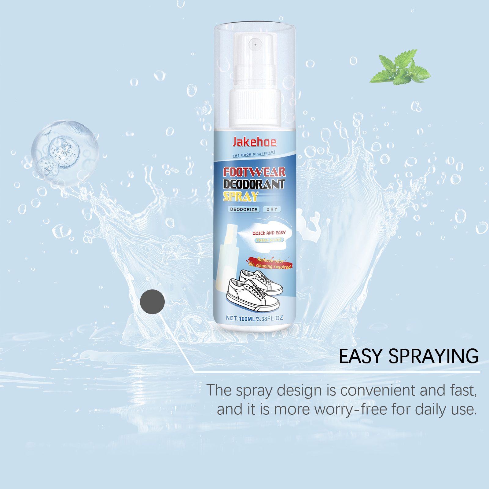 JAKEHOE Footwear Deodorizing Spray, 100 ml / 1 Bottle photo 8