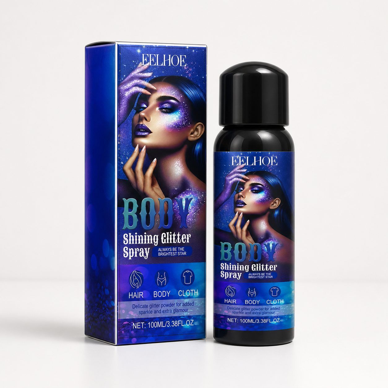 EELHOE Cosmetic Shimmer Spray, 100 ml photo 1