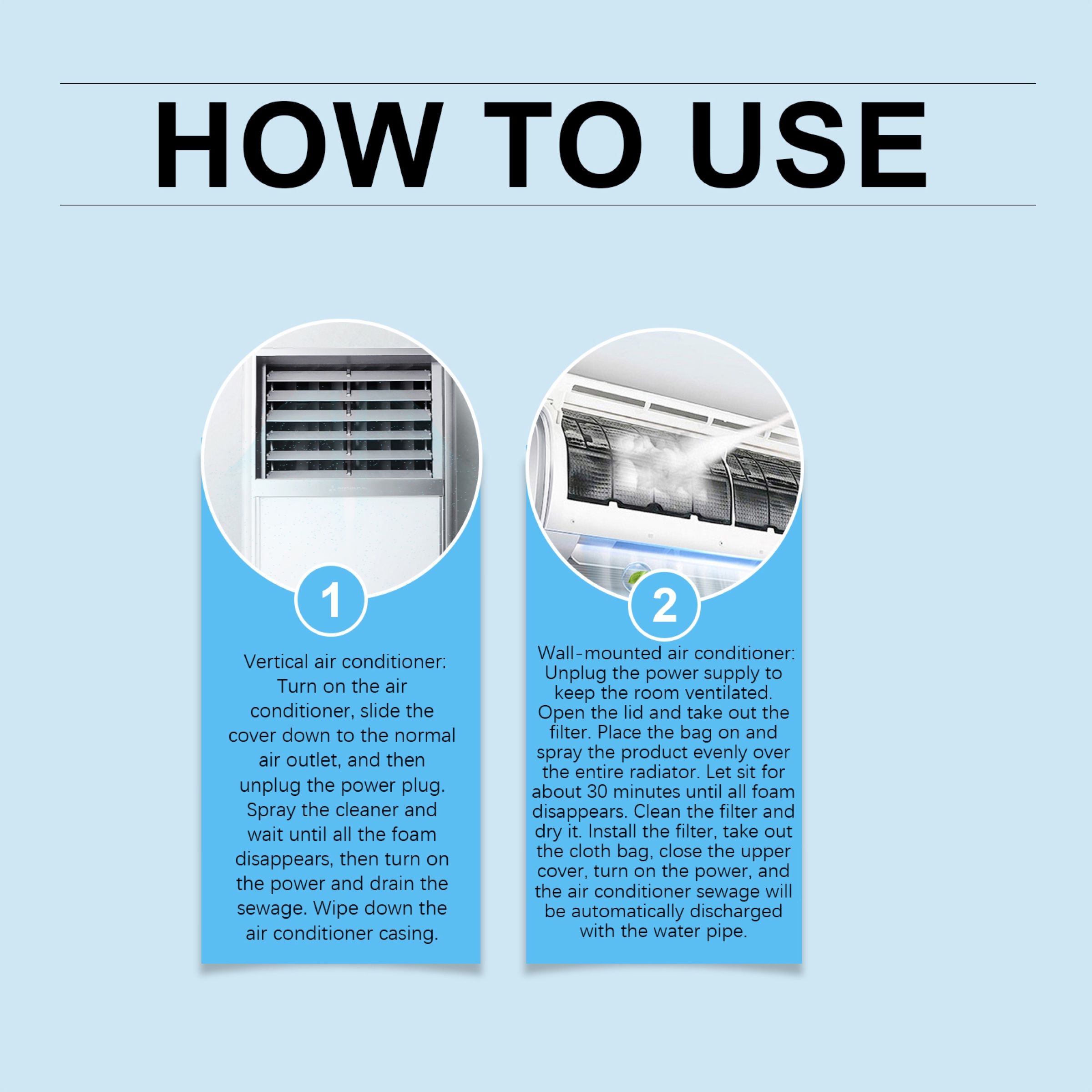 JAKEHOE Air Conditioner Coil Cleaner Spray, 100 ml / 1 Bottle photo 7